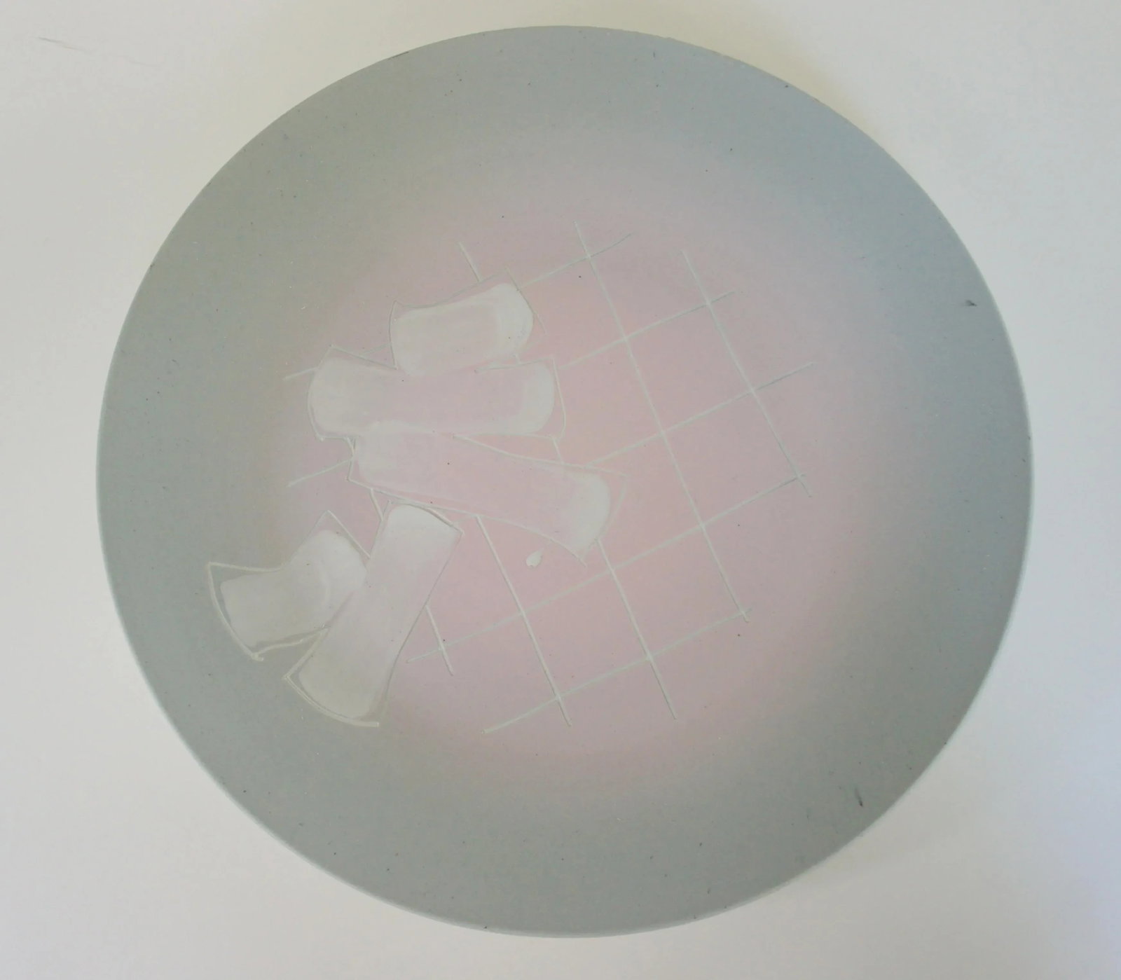 1970s Vintage Mid-Century Modern Art Pottery Platter - 12