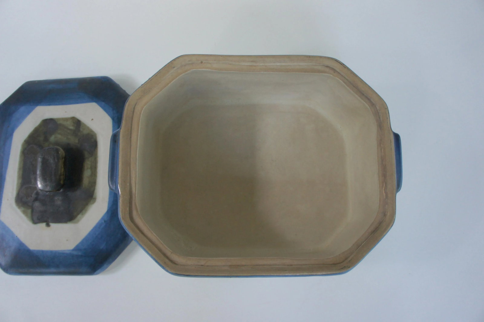 Mid-Century Modern Signed Art Pottery Casserole Box - 12