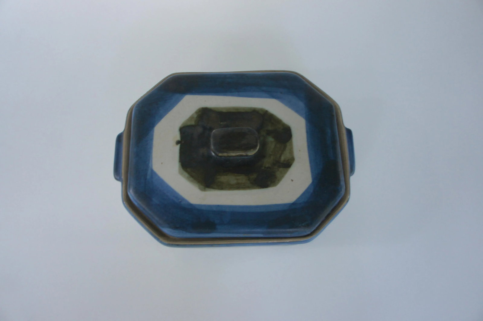 Mid-Century Modern Signed Art Pottery Casserole Box - 4