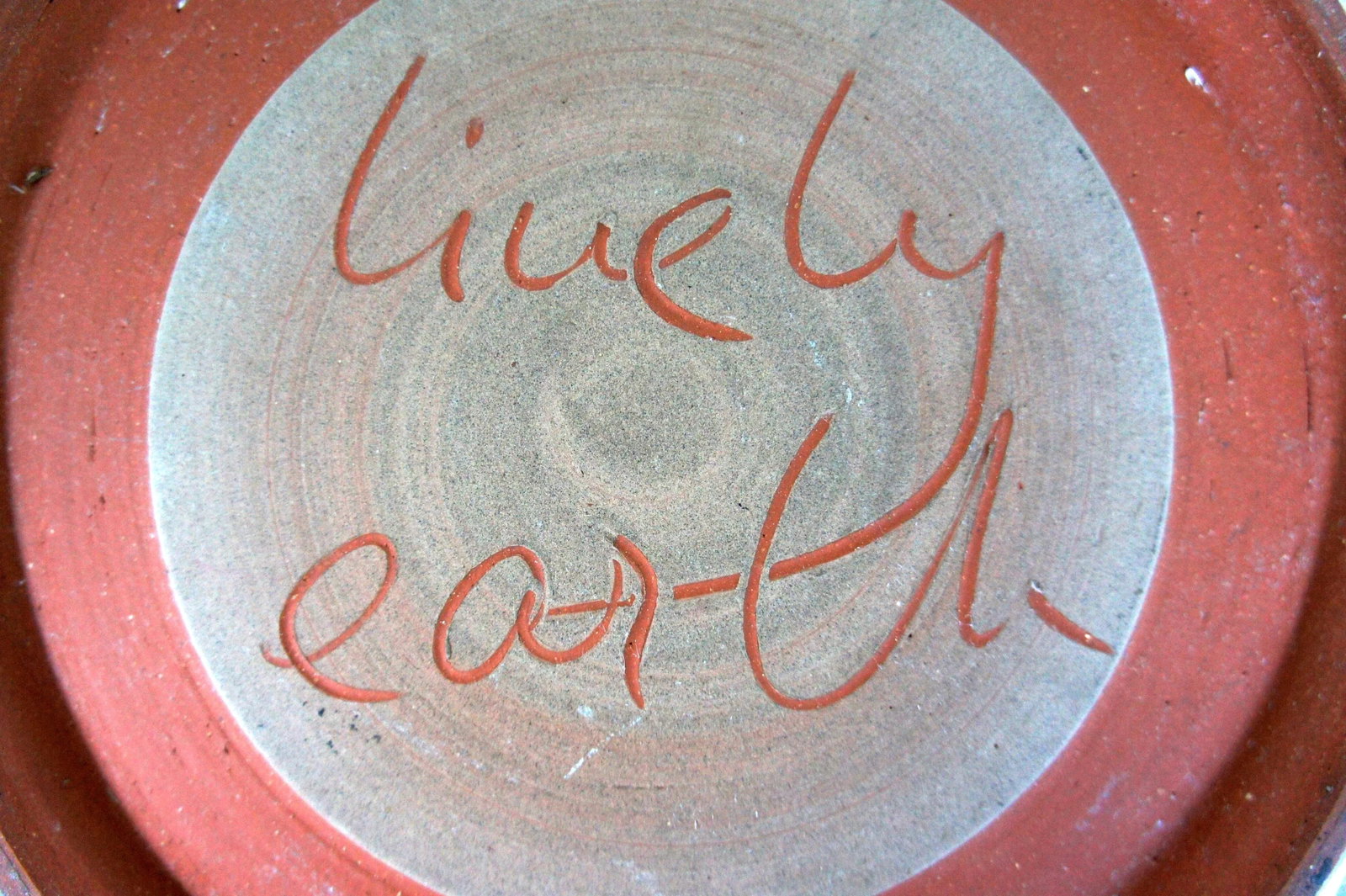 1980s Vintage Lively Earth Decorative Platter - 10