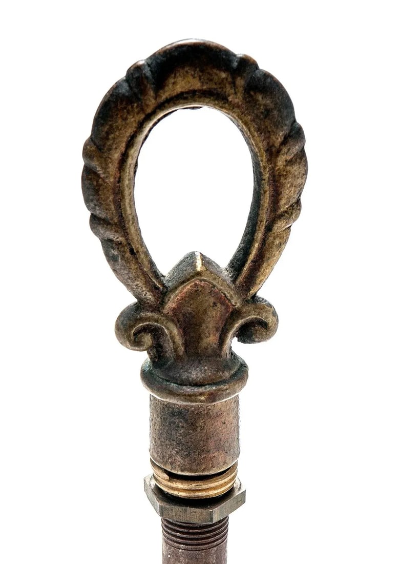 Early 20th Century Mideastern Copper & Tin Etched Trophy Lamp - 8