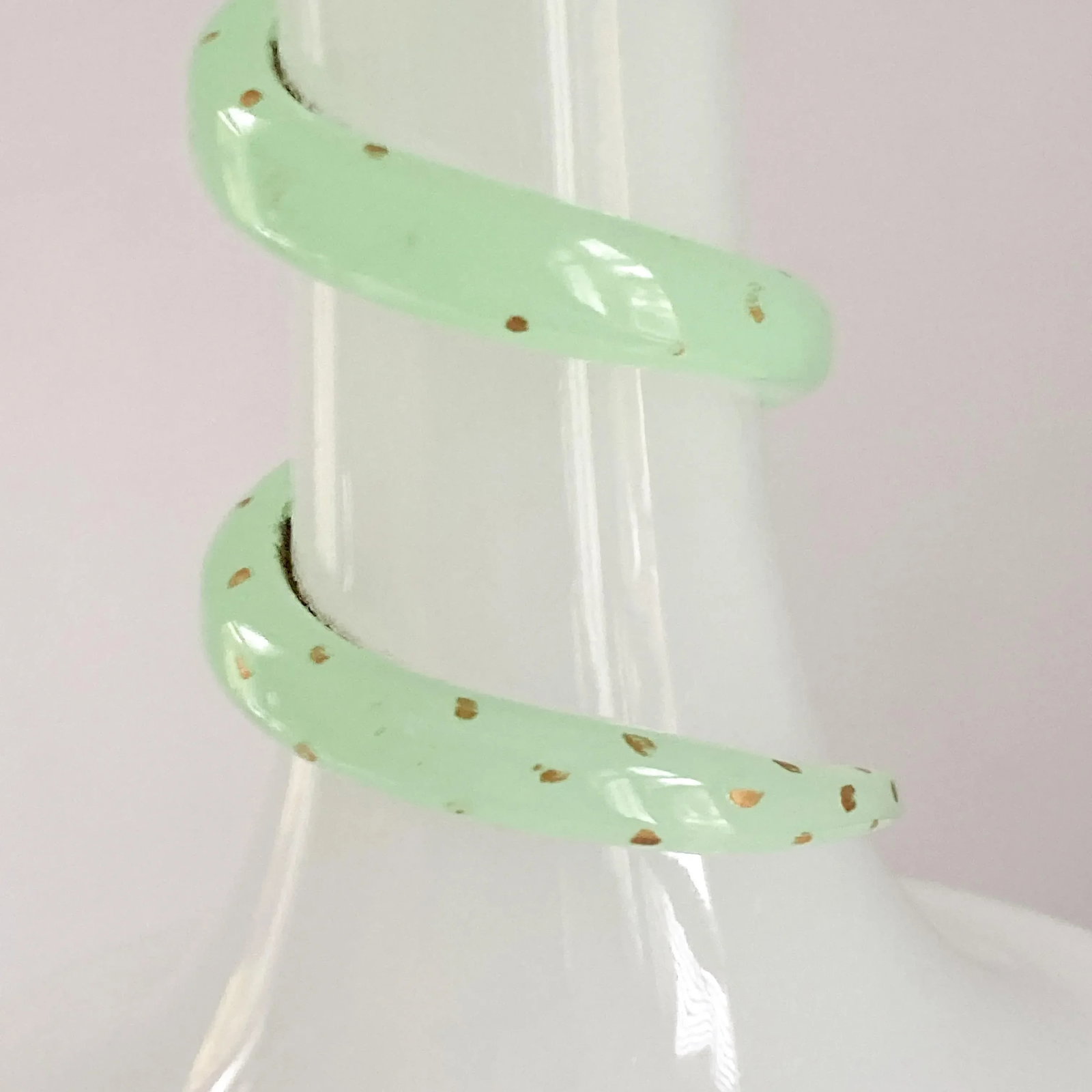 Antique Bohemian Glass Serpent Vase, Late 19th Century Serpentine Adorned Czech Glass Vase - 5