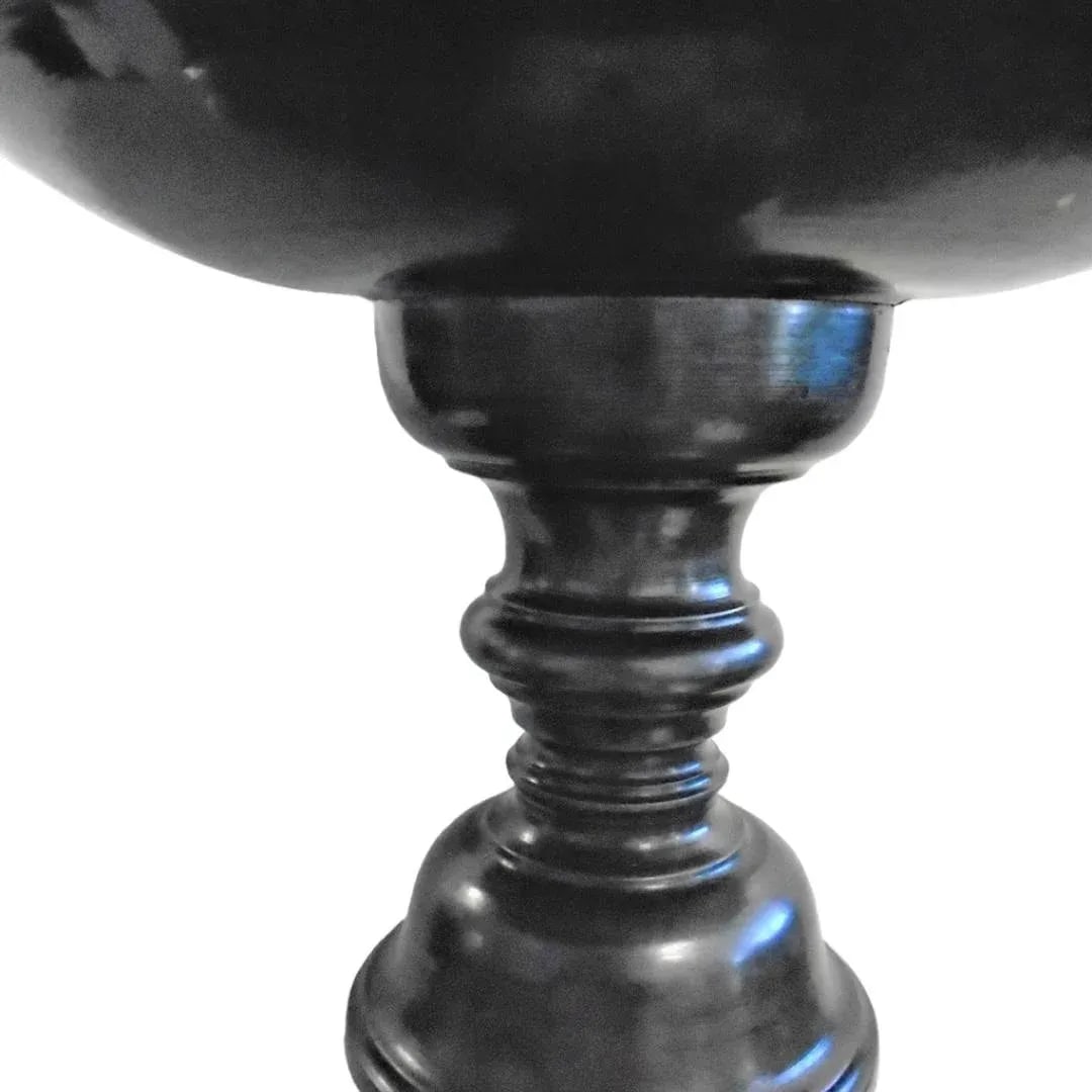 Vintage 1950's Bronze and Marble Ornamental Pedestal Centerpiece - 3