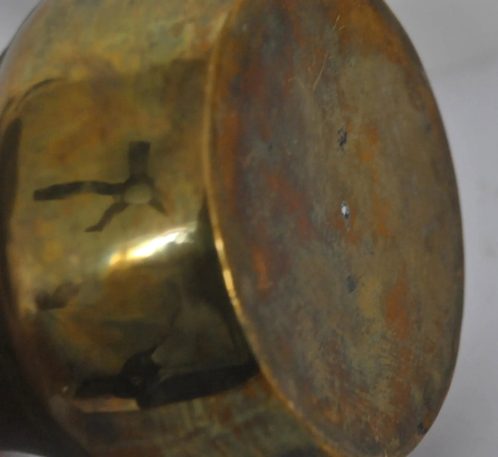 1940s Al Dallah Mecca Arabic Coffe Pot With Bronze Handle - 10