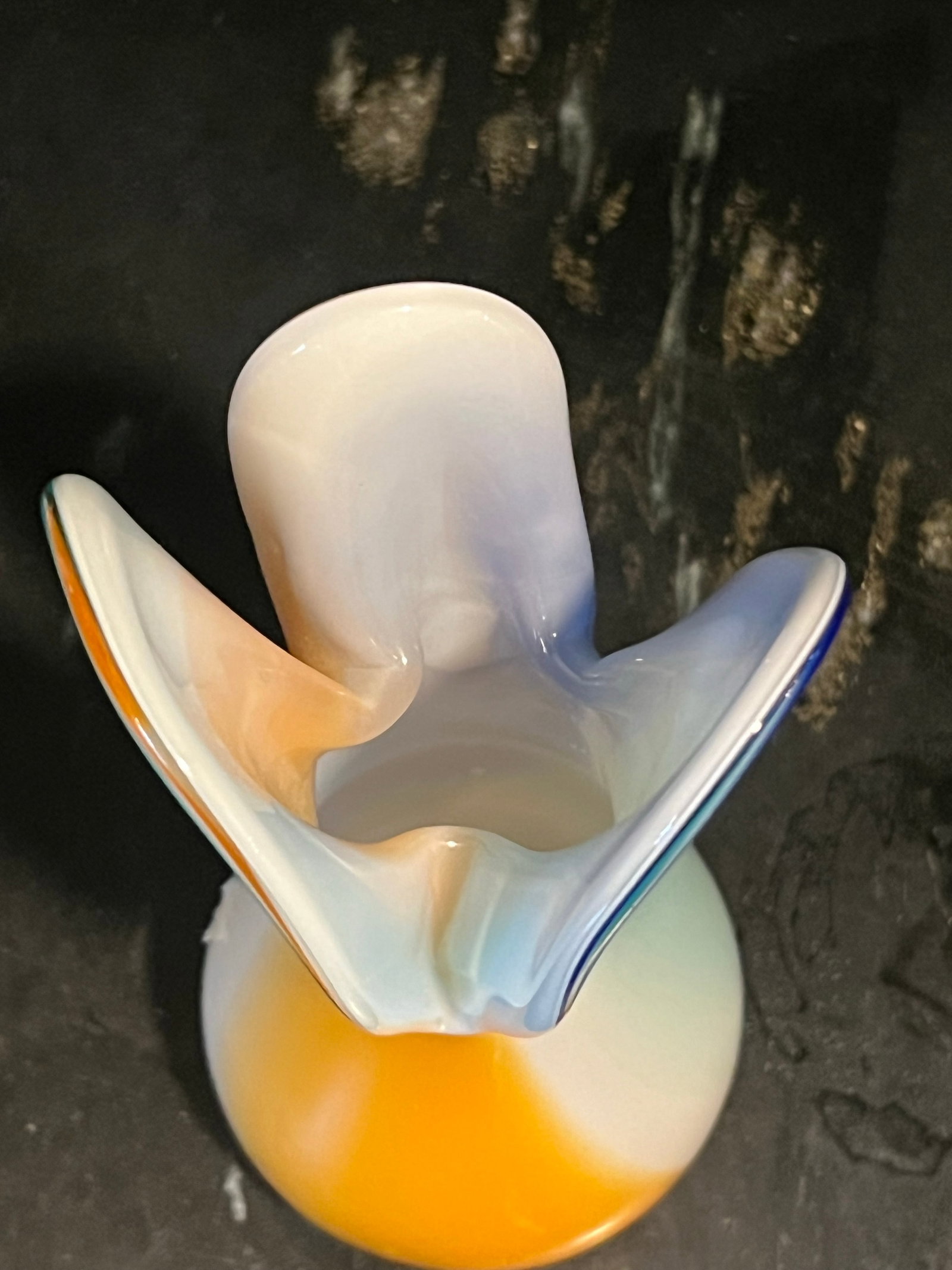 1970s Signed Murano Colorful Flower Vase - 10