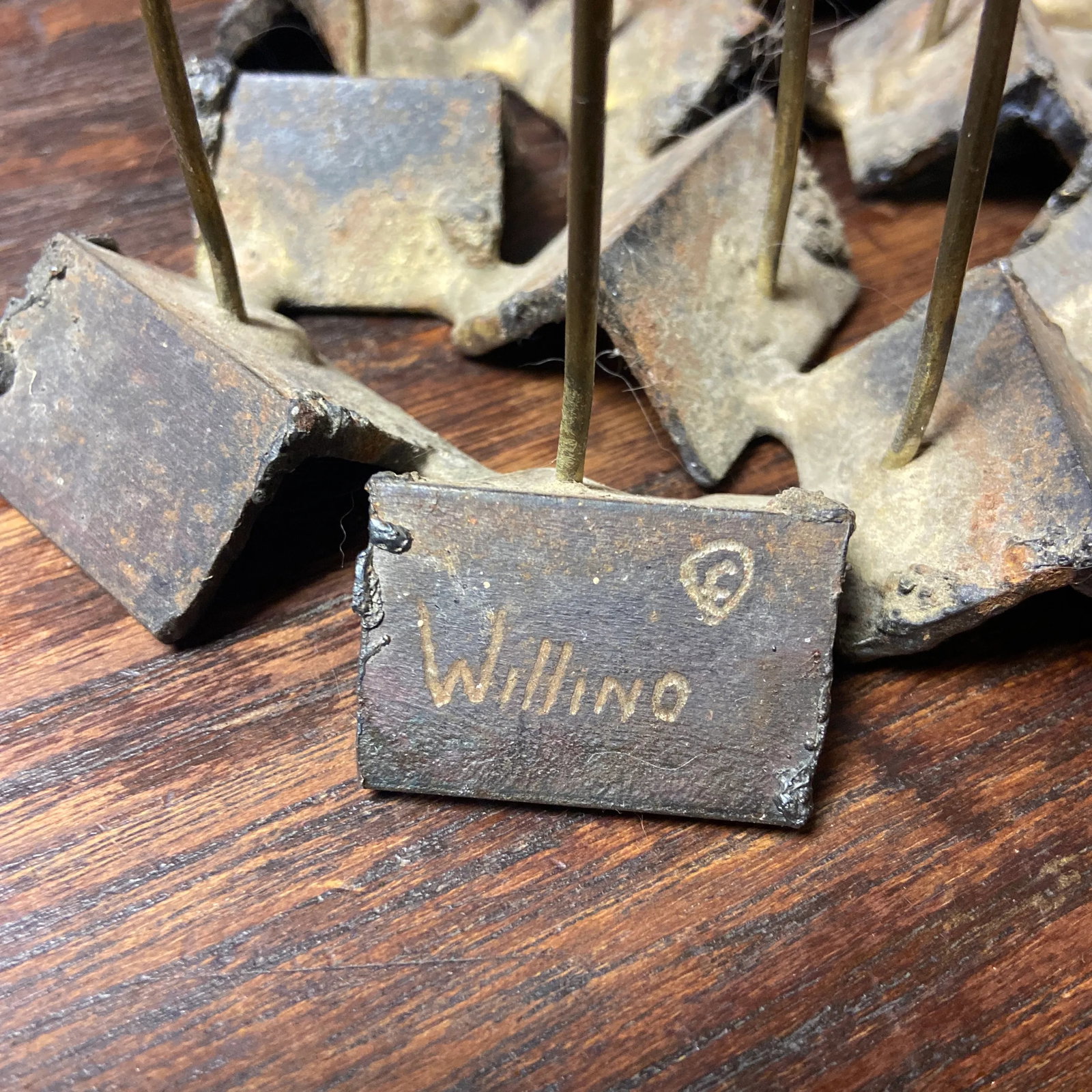 Mid Century Brutalist Willino Metal Rose Sculpture - 4