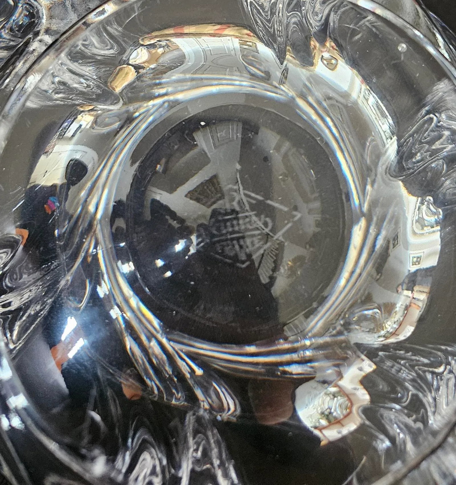 1940s Art Vannes France Crystal Art Glass Centerpiece Bowl - 10