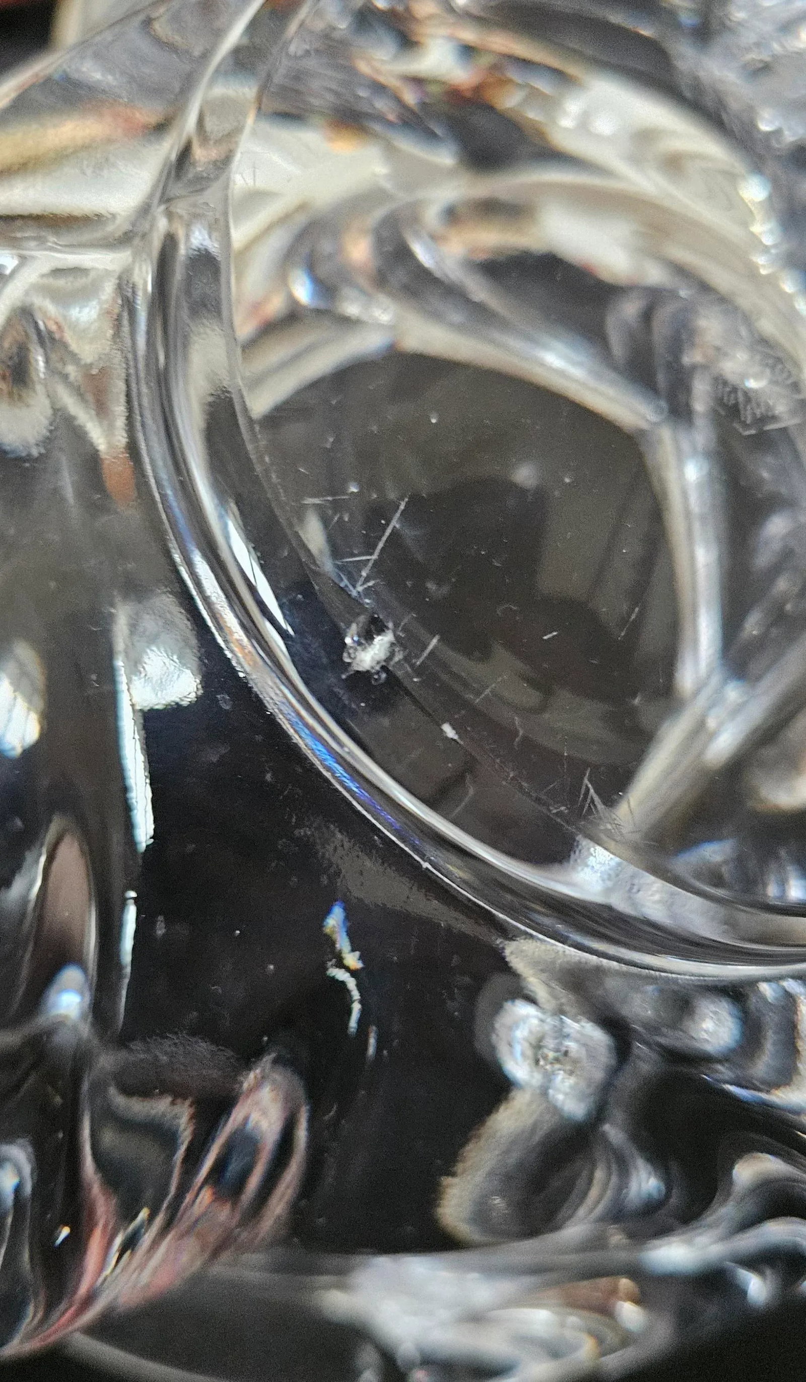 1940s Art Vannes France Crystal Art Glass Centerpiece Bowl - 11