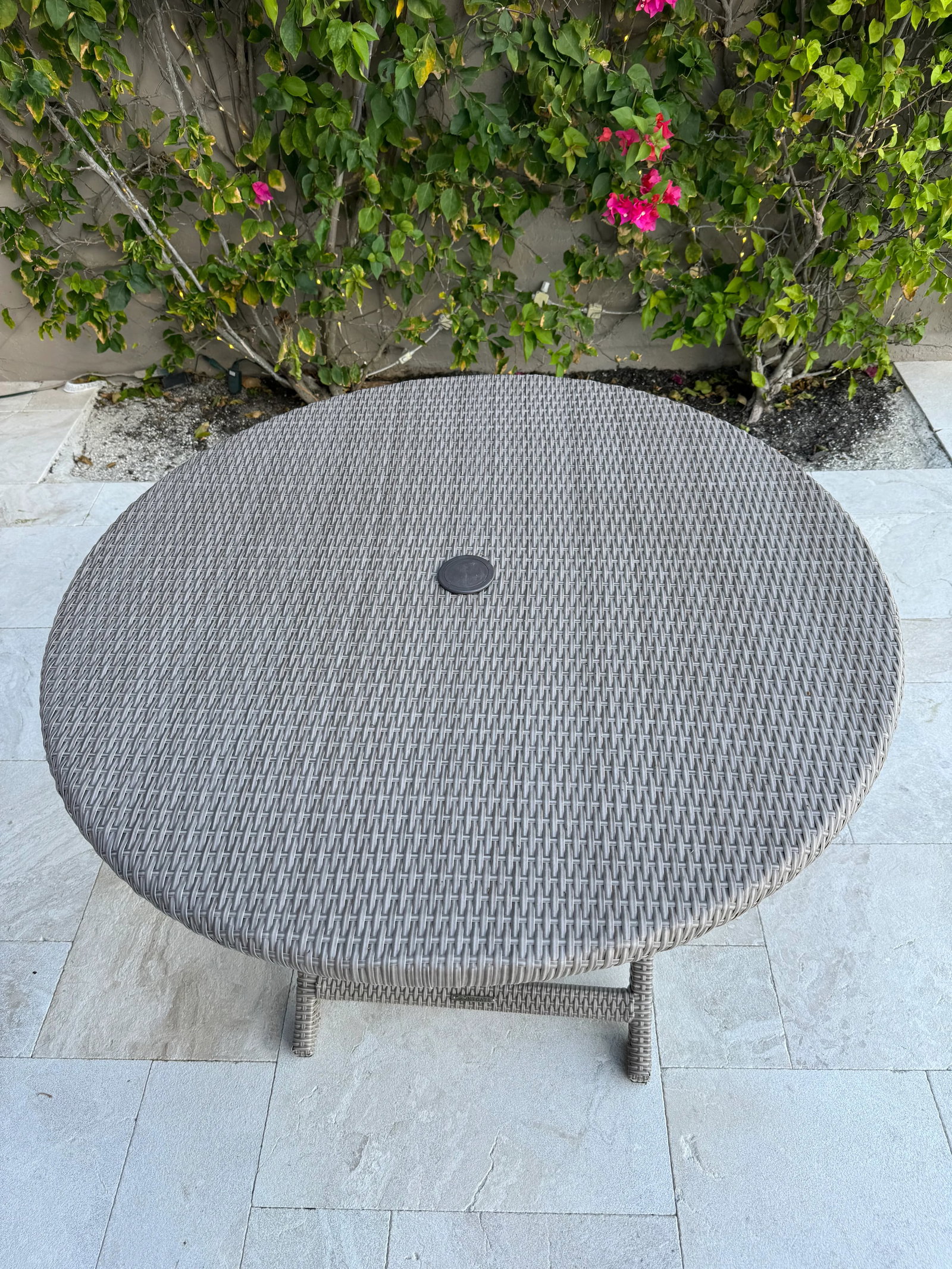 Frontgate Round Cafe Style Folding Table - 2