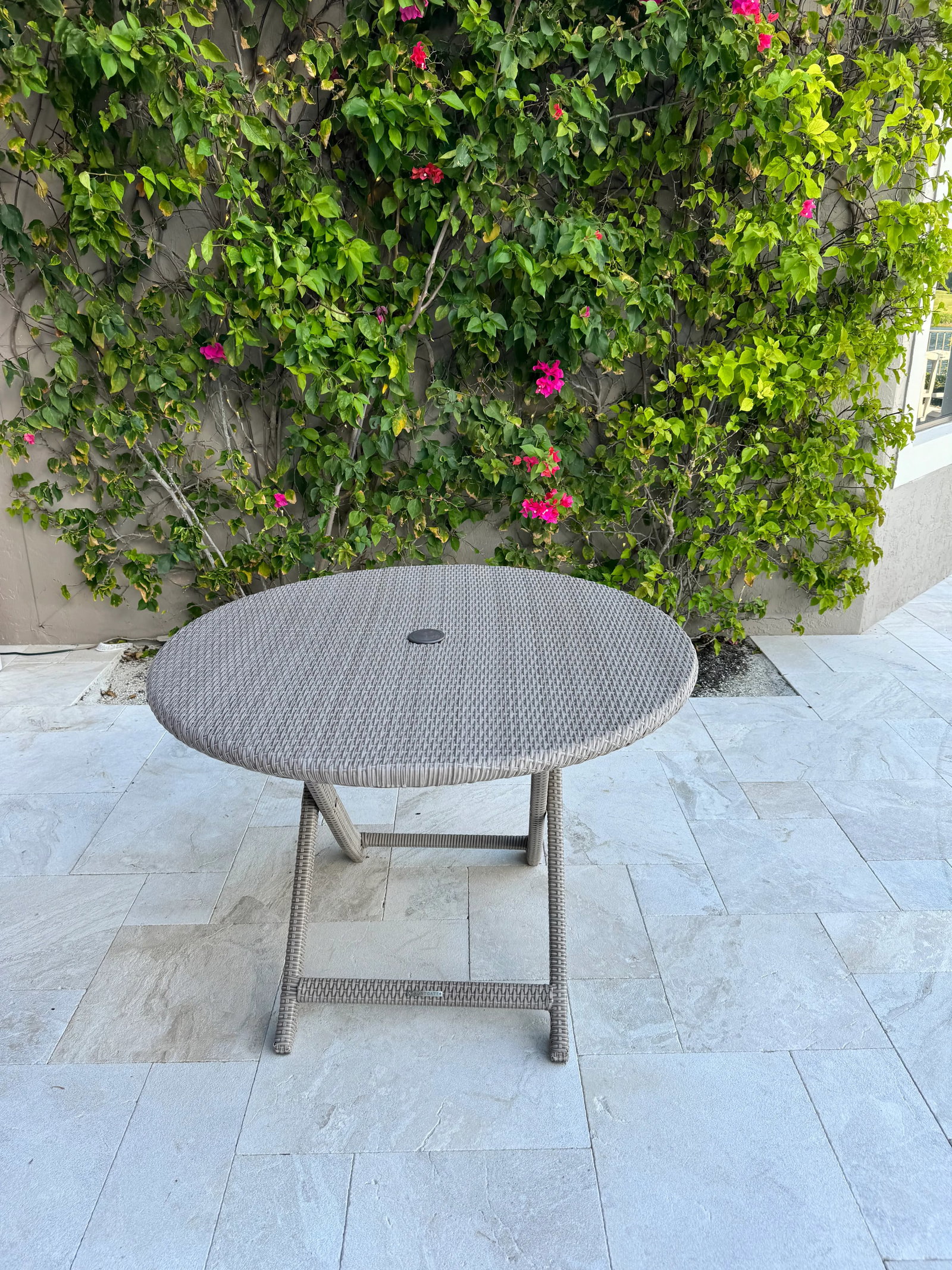 Frontgate Round Cafe Style Folding Table - 3