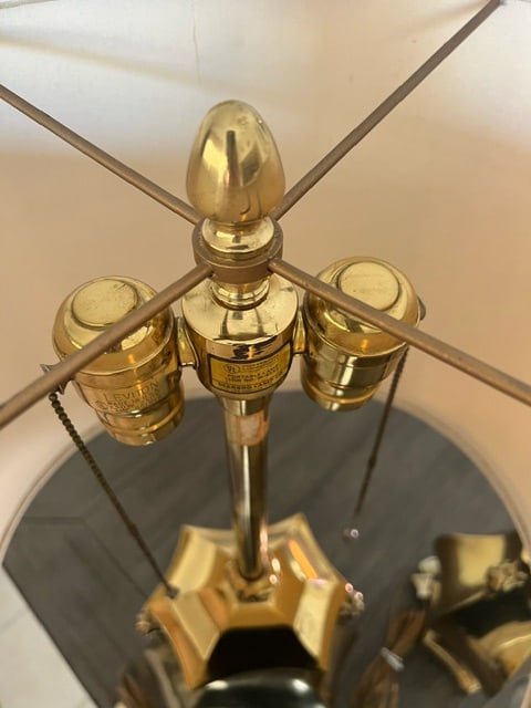 Mid-Century Marbro Brass Lamps - a Pair - 6
