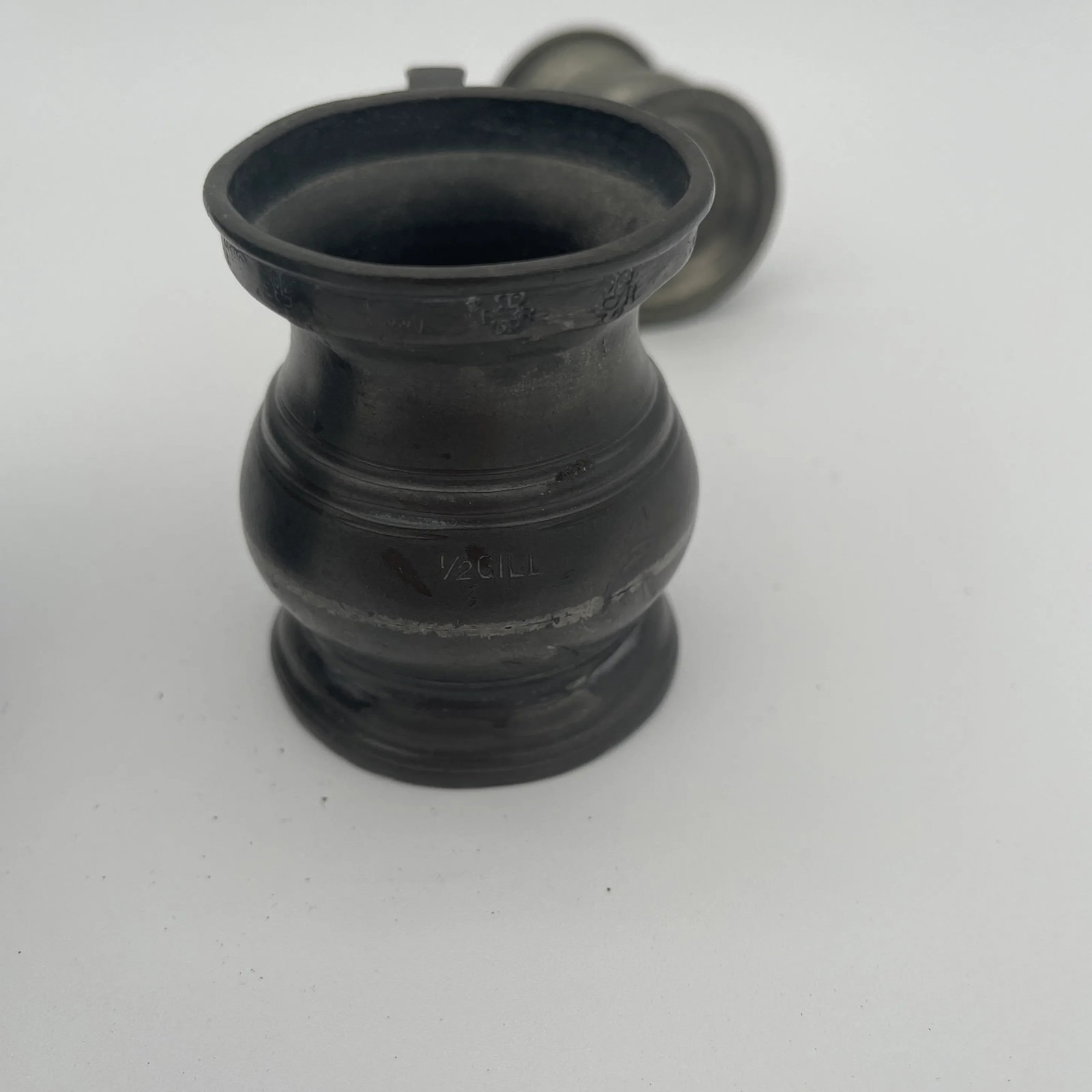Mid 19th Century Early Pewter Measures - Set of 4 - 7