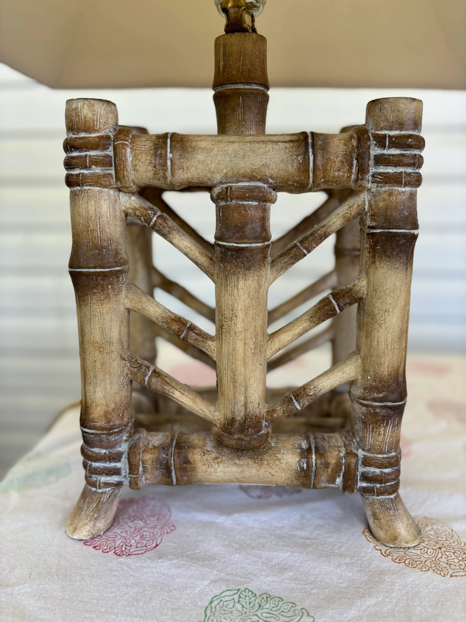 A Pair of Vintage Faux Bamboo Table Lamps From Pacific Coast Lighting 2002 - 3