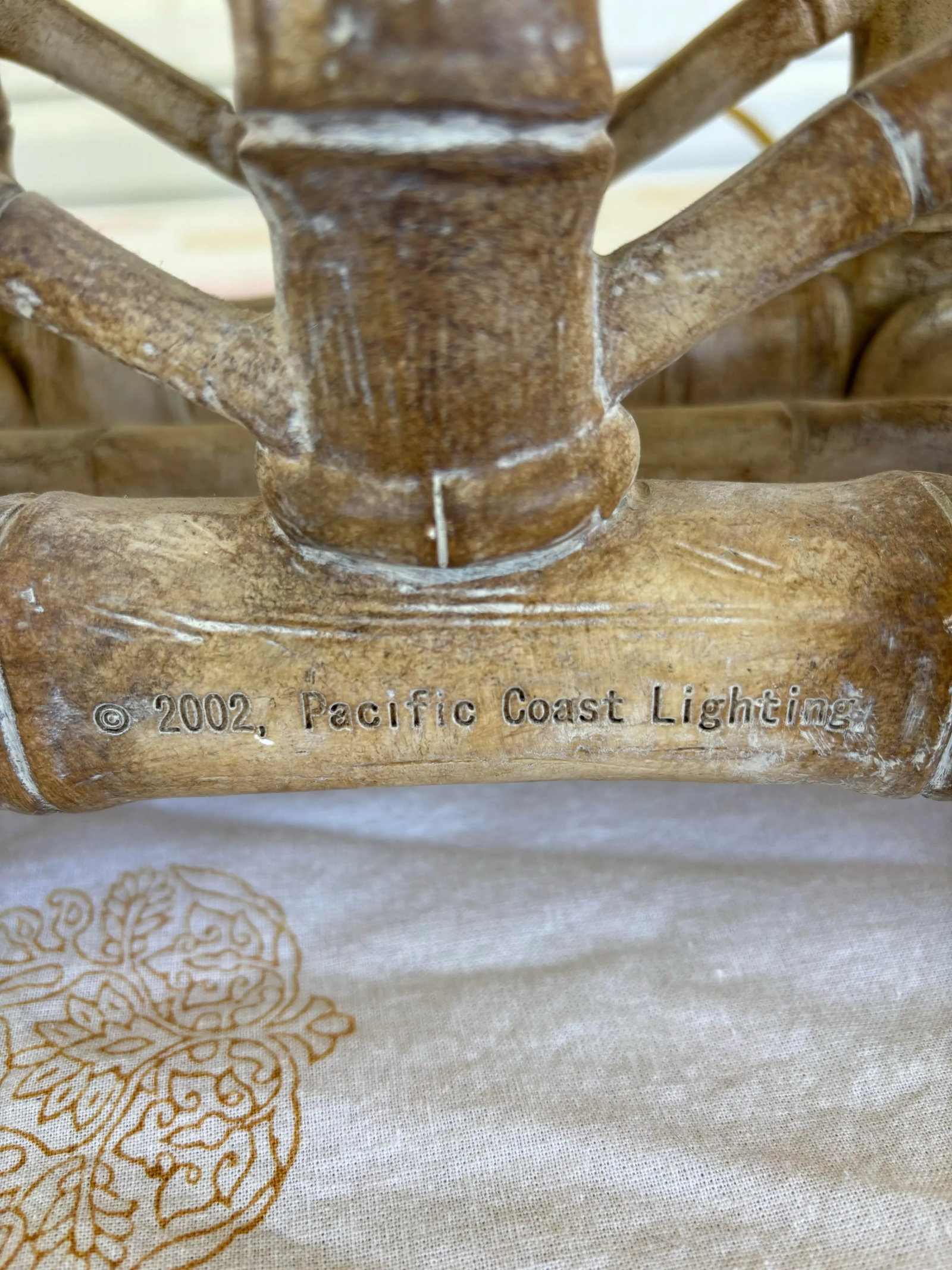 A Pair of Vintage Faux Bamboo Table Lamps From Pacific Coast Lighting 2002 - 9