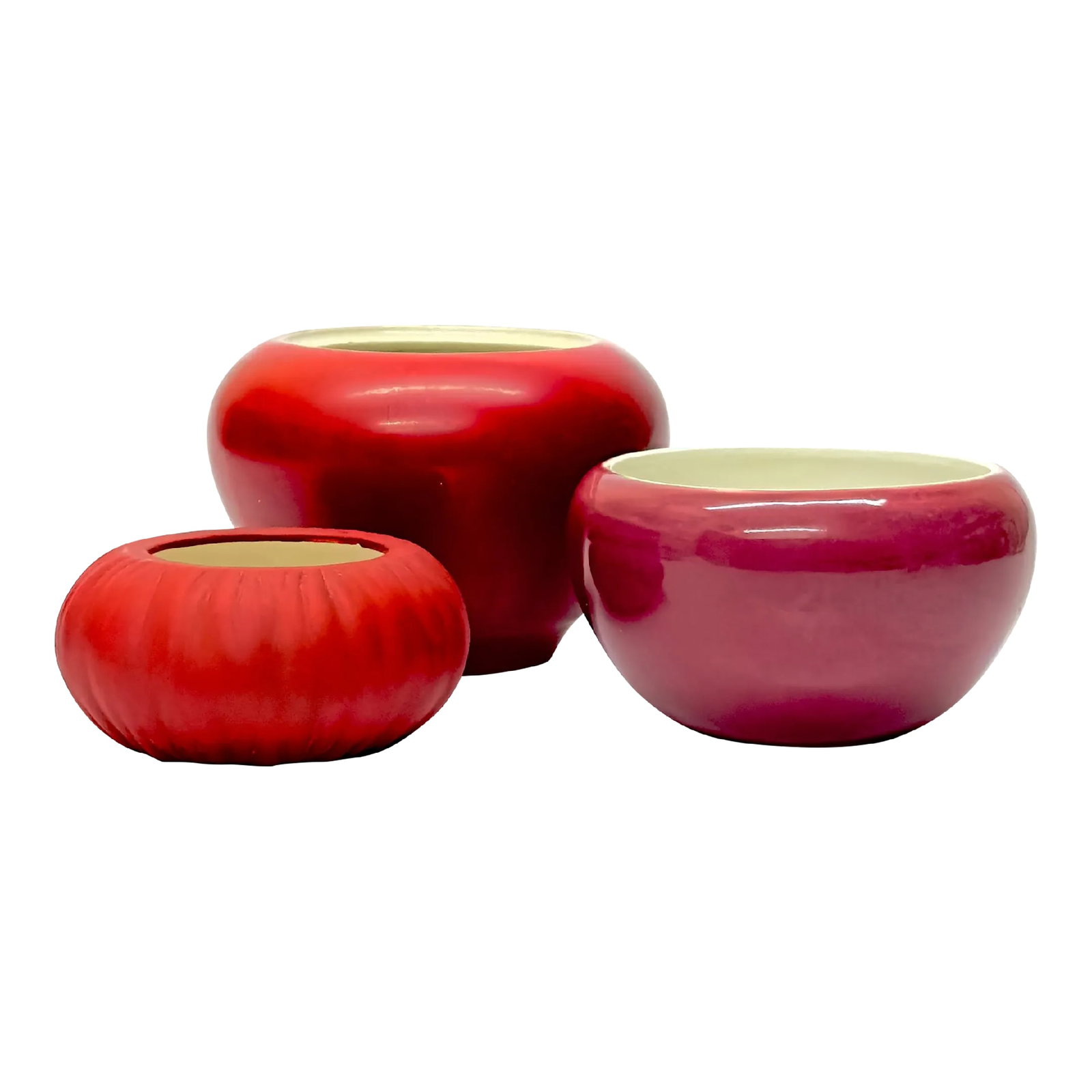 Vintage Engine Red Planter Curation - Group of 3 (1 of 2)