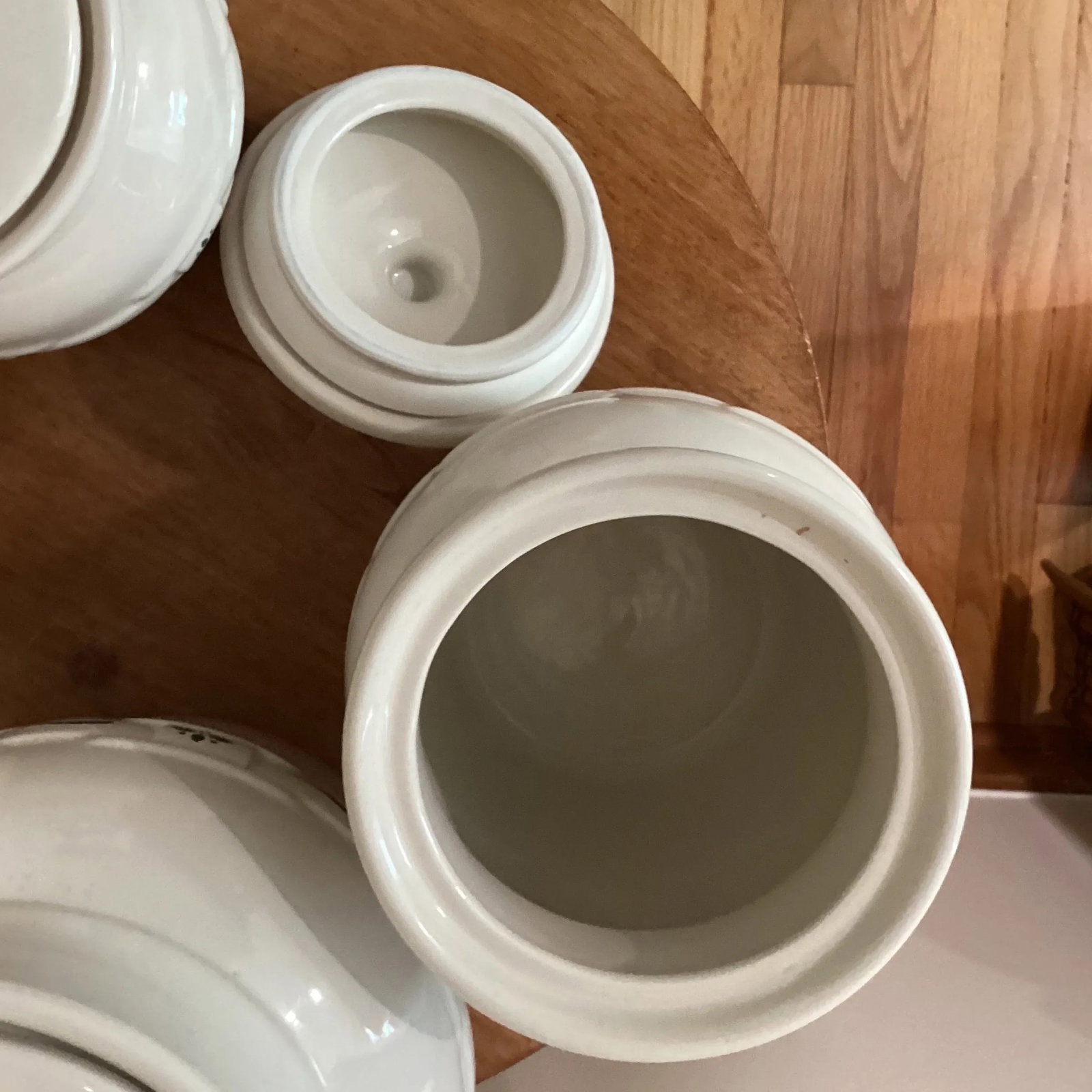 Mid 20th Century Retired Longaberger Pottery Original Woven Traditions Heritage Collection Set- 5 Pi - 4