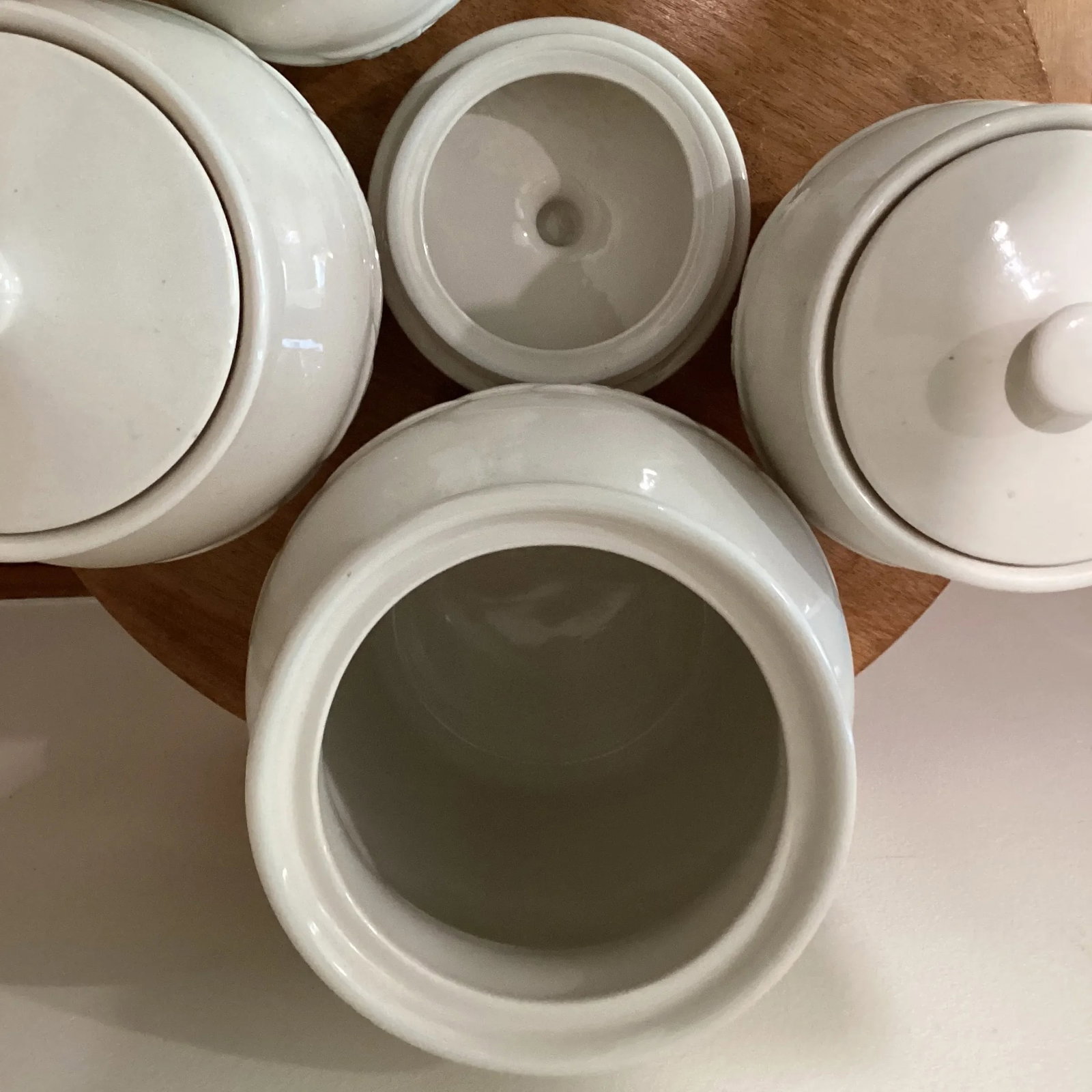 Mid 20th Century Retired Longaberger Pottery Original Woven Traditions Heritage Collection Set- 5 Pi - 6