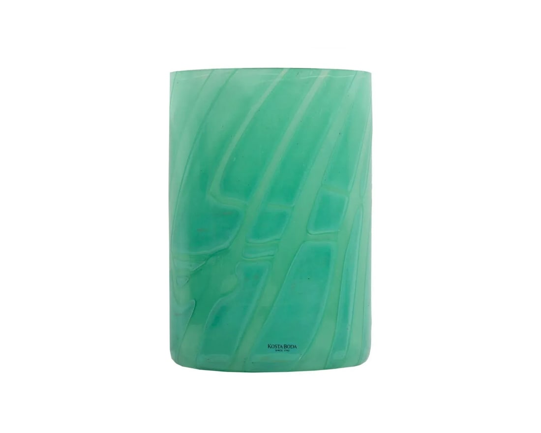 Anne Ehrner Kosta Boda "Primavera" Green Glass Vase - 2