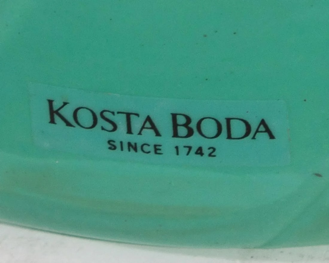 Anne Ehrner Kosta Boda "Primavera" Green Glass Vase - 3