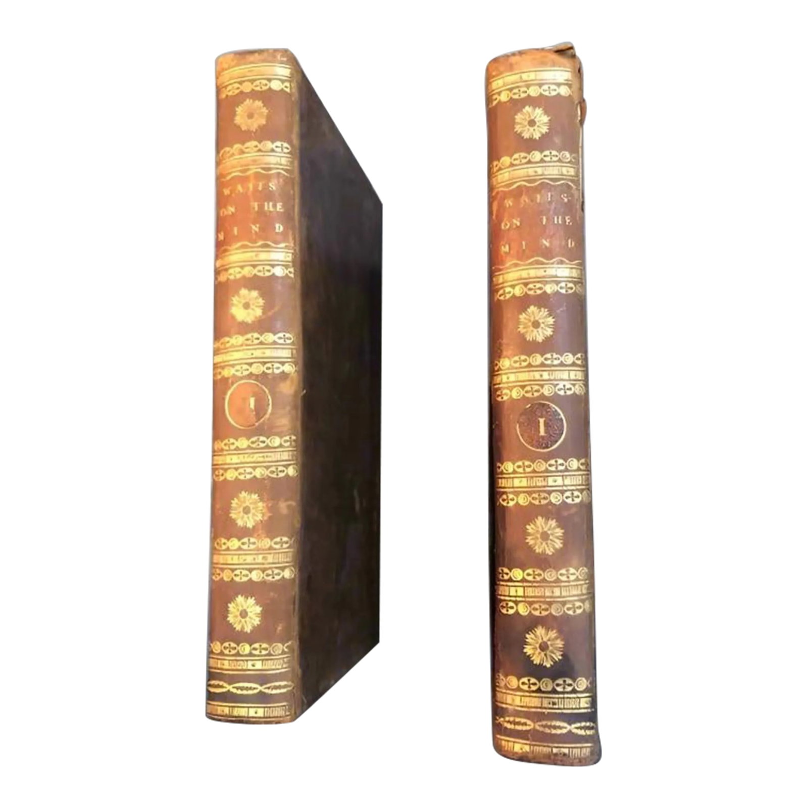 Antique Books the Improvement of the Mind Vol I & II Antique Books Set of 2 (1 of 5)