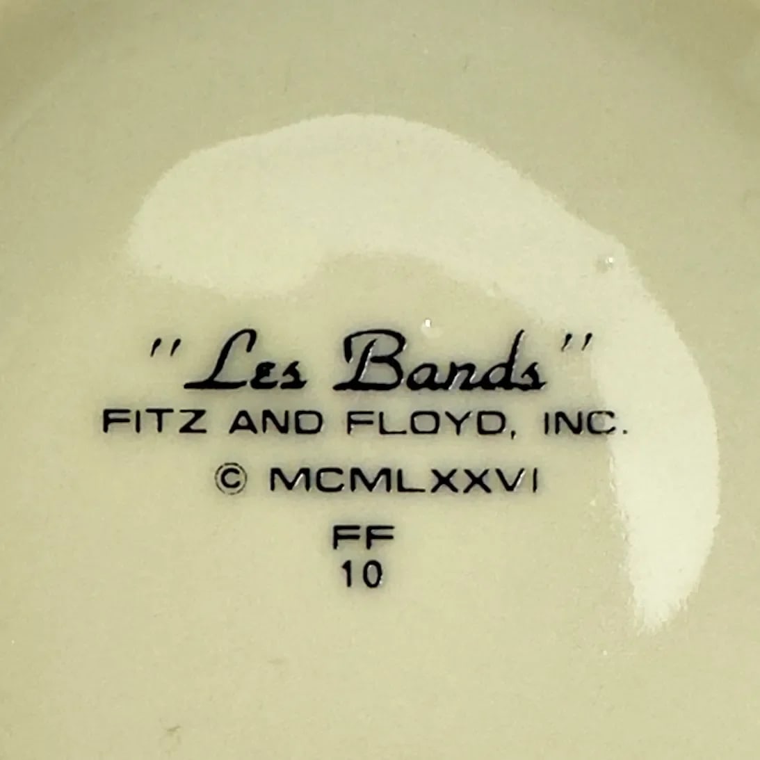 Classic Pin-Striped Porcelain Cups and Saucers by Fitz & Floyd - 8 Pieces - 4