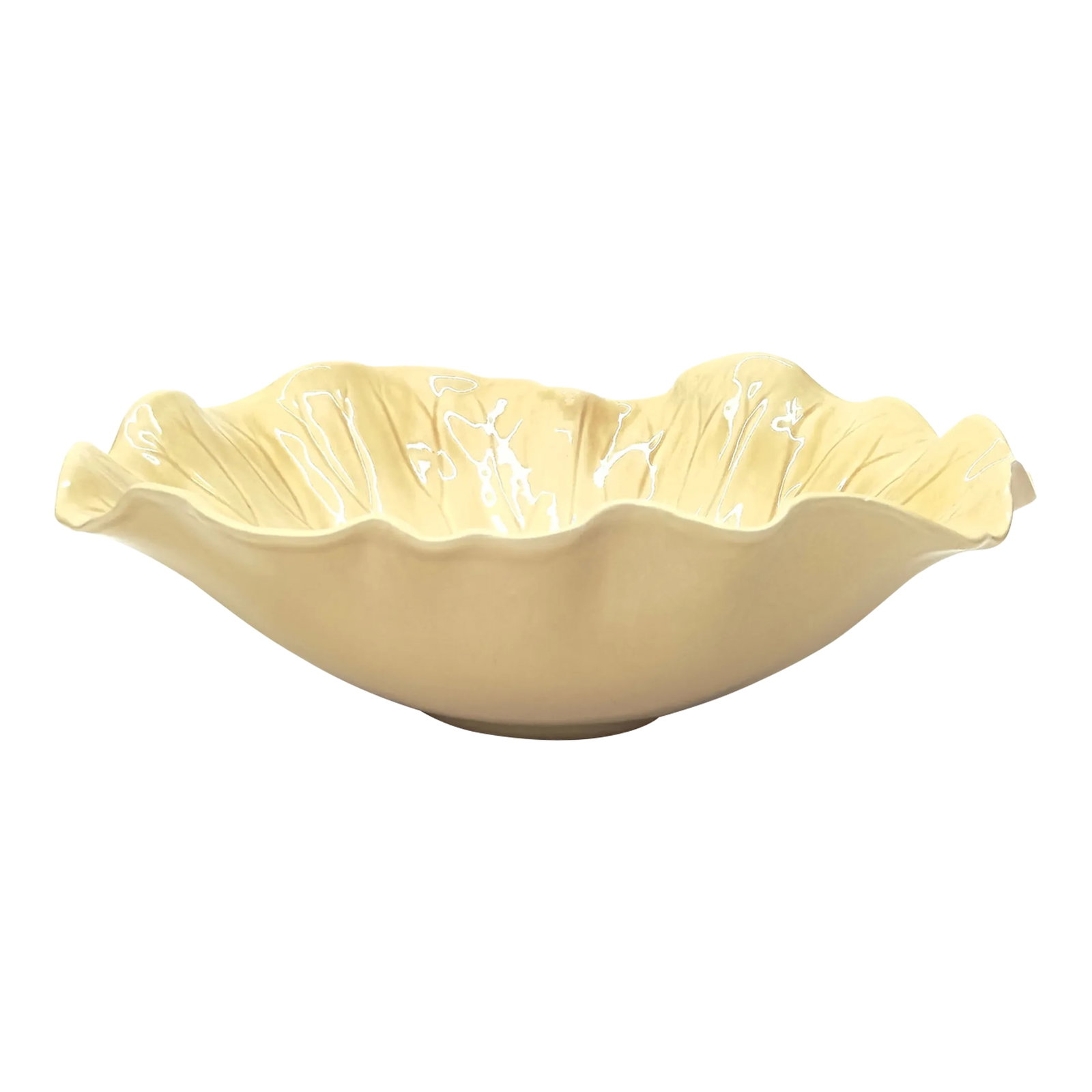 1980s Oversized Poppytrail Lotus Serving Bowl by Metlox (1 of 9)