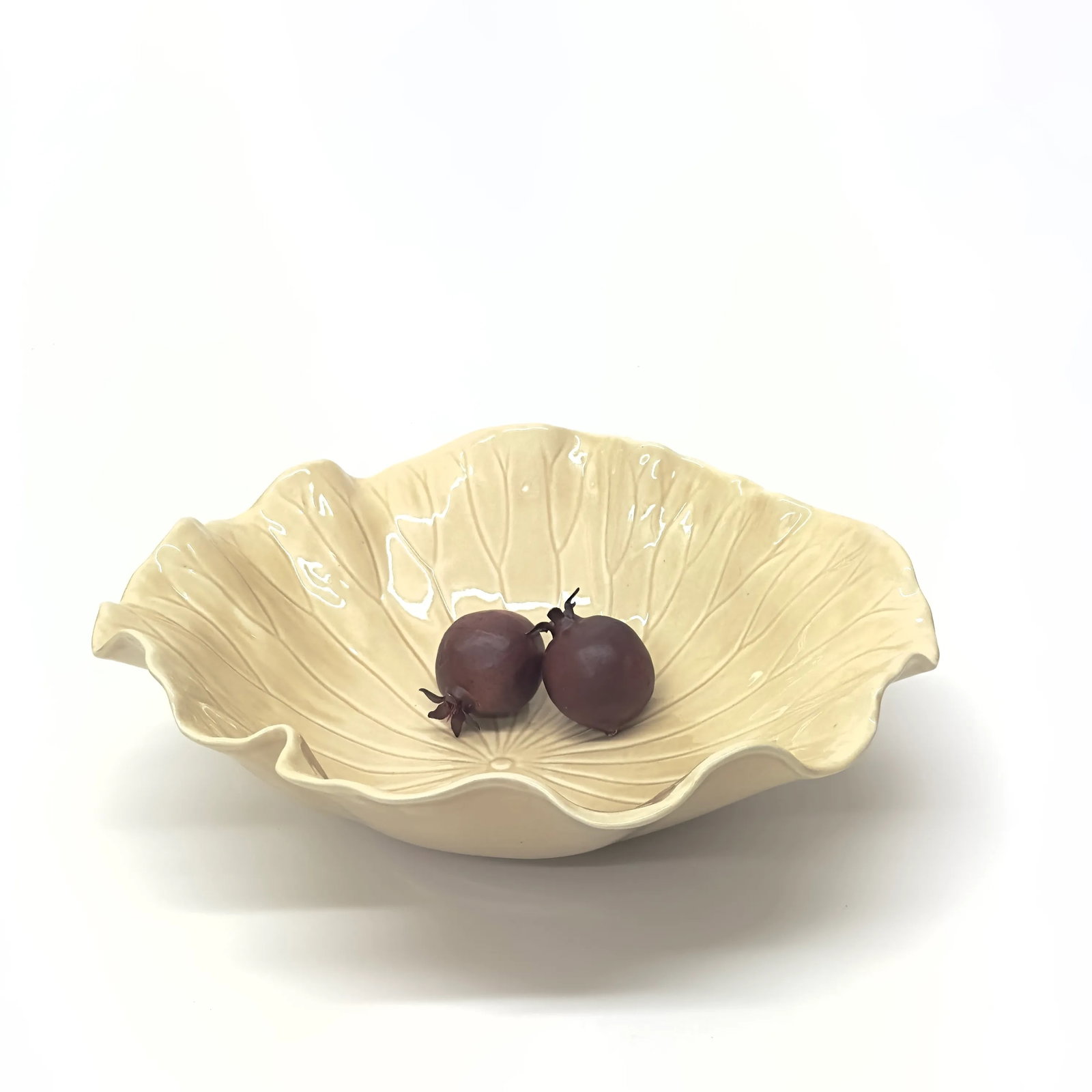 1980s Oversized Poppytrail Lotus Serving Bowl by Metlox - 2