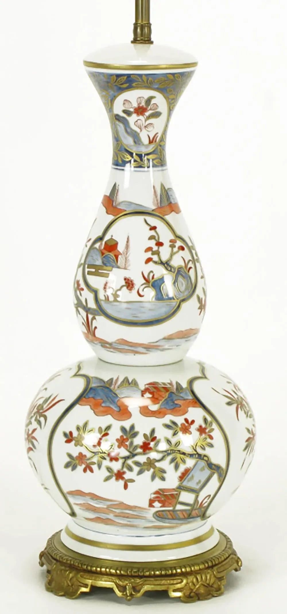 Hand-Painted French Porcelain Chinoiserie Table Lamp - 3