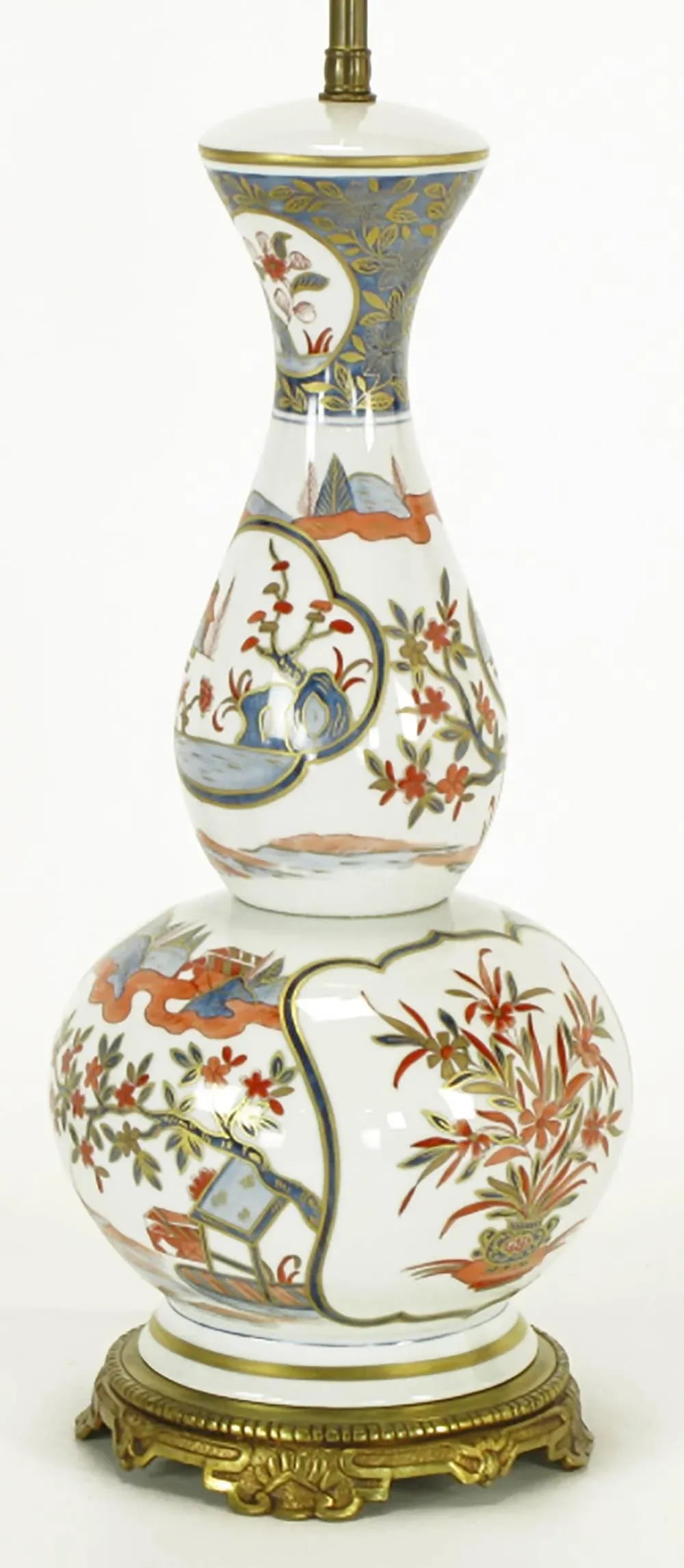 Hand-Painted French Porcelain Chinoiserie Table Lamp - 4