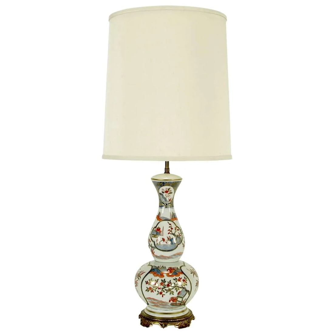 Hand-Painted French Porcelain Chinoiserie Table Lamp - 8