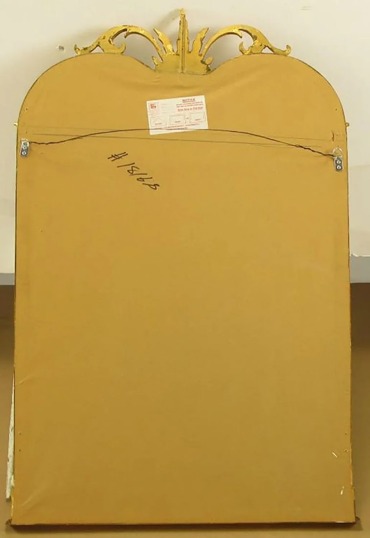 Empire Revival Parcel-Gilt and Black Lacquer Wall Mirror - 7