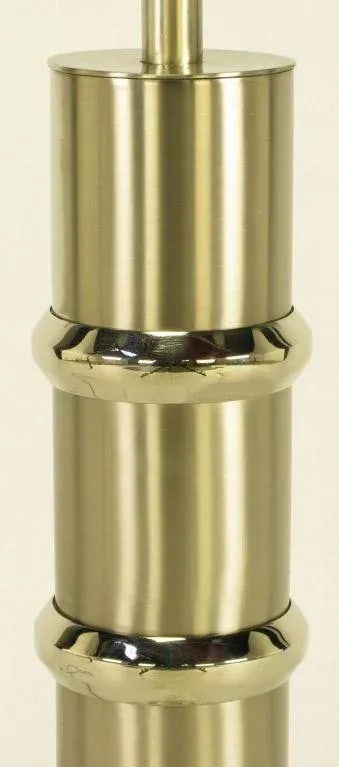 Brushed Steel & Chrome Cylindrical Table Lamp - 5