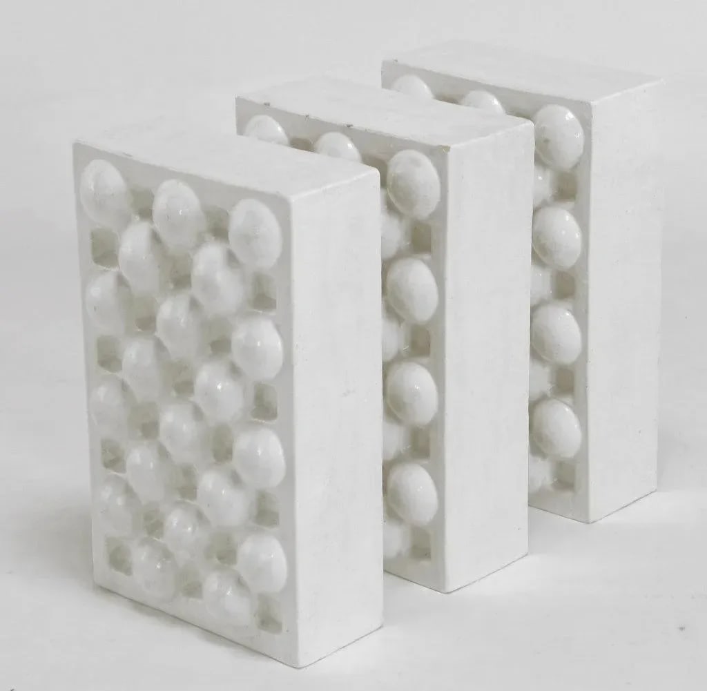 1973 "Three Crates" Ceramic Sculpture by William A. Hoffman - 2