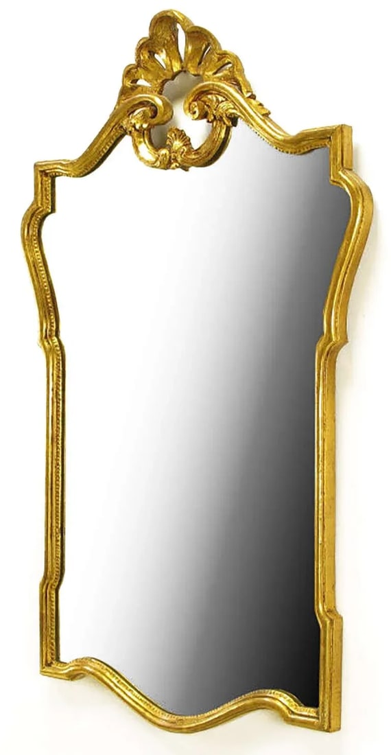 Gilt Carved Wood French Regency Style Mirror - 2
