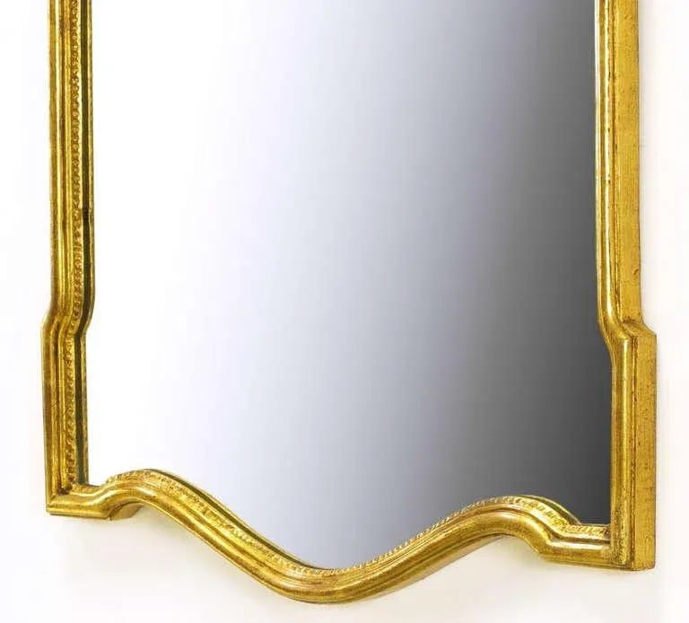 Gilt Carved Wood French Regency Style Mirror - 5