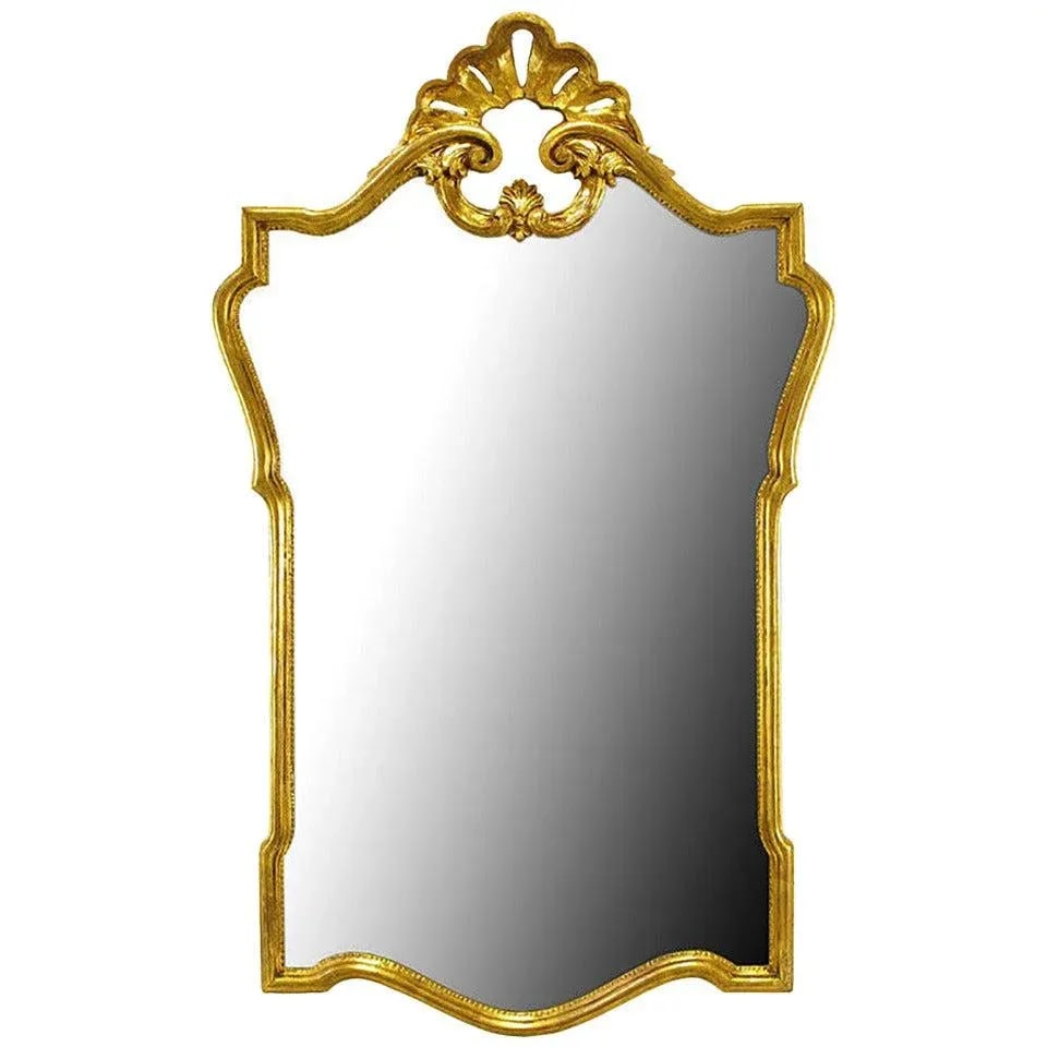 Gilt Carved Wood French Regency Style Mirror - 7