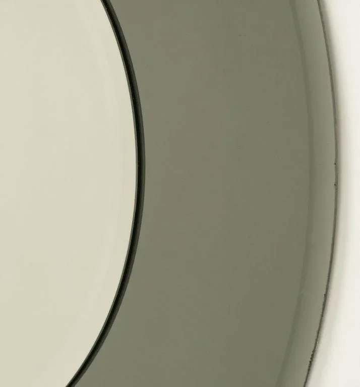 36" Diameter Smoked & Beveled Glass Mirror - 3