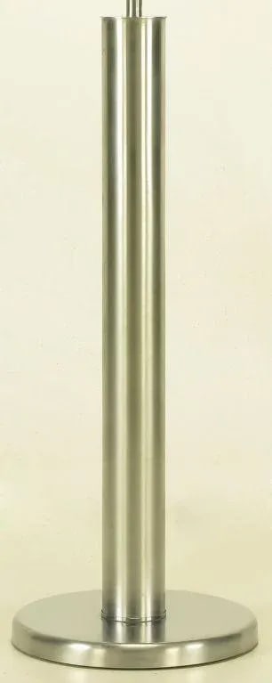 Brushed Steel Cylinder Table Lamp After Nessen. - 4