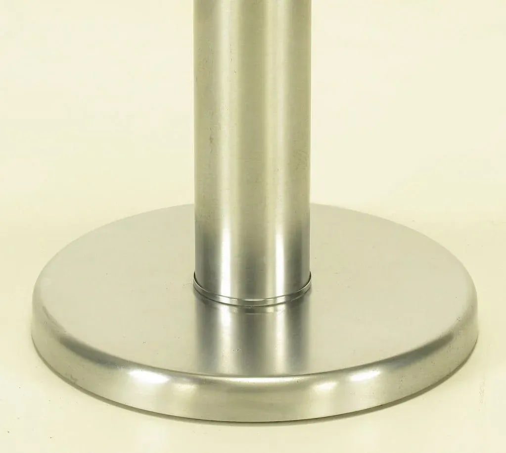 Brushed Steel Cylinder Table Lamp After Nessen. - 6