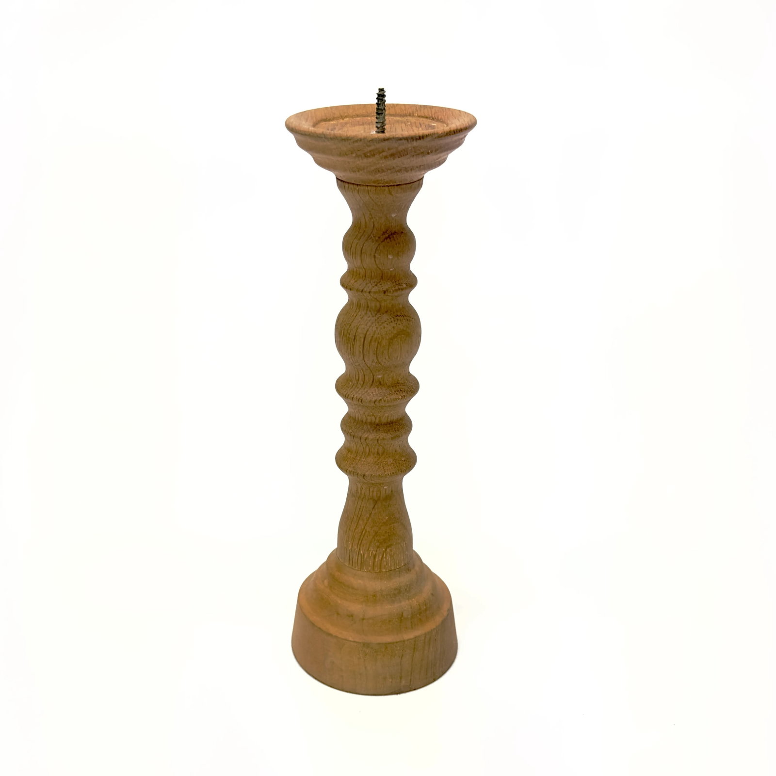 Multi-Toned Vintage Wooden Candle Holder Curation - Group of 5 - 4