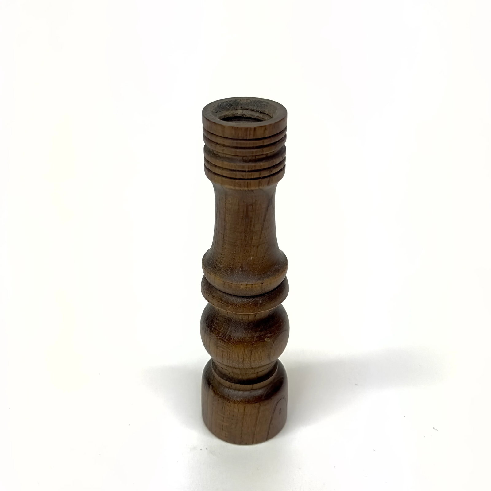 Multi-Toned Vintage Wooden Candle Holder Curation - Group of 5 - 6