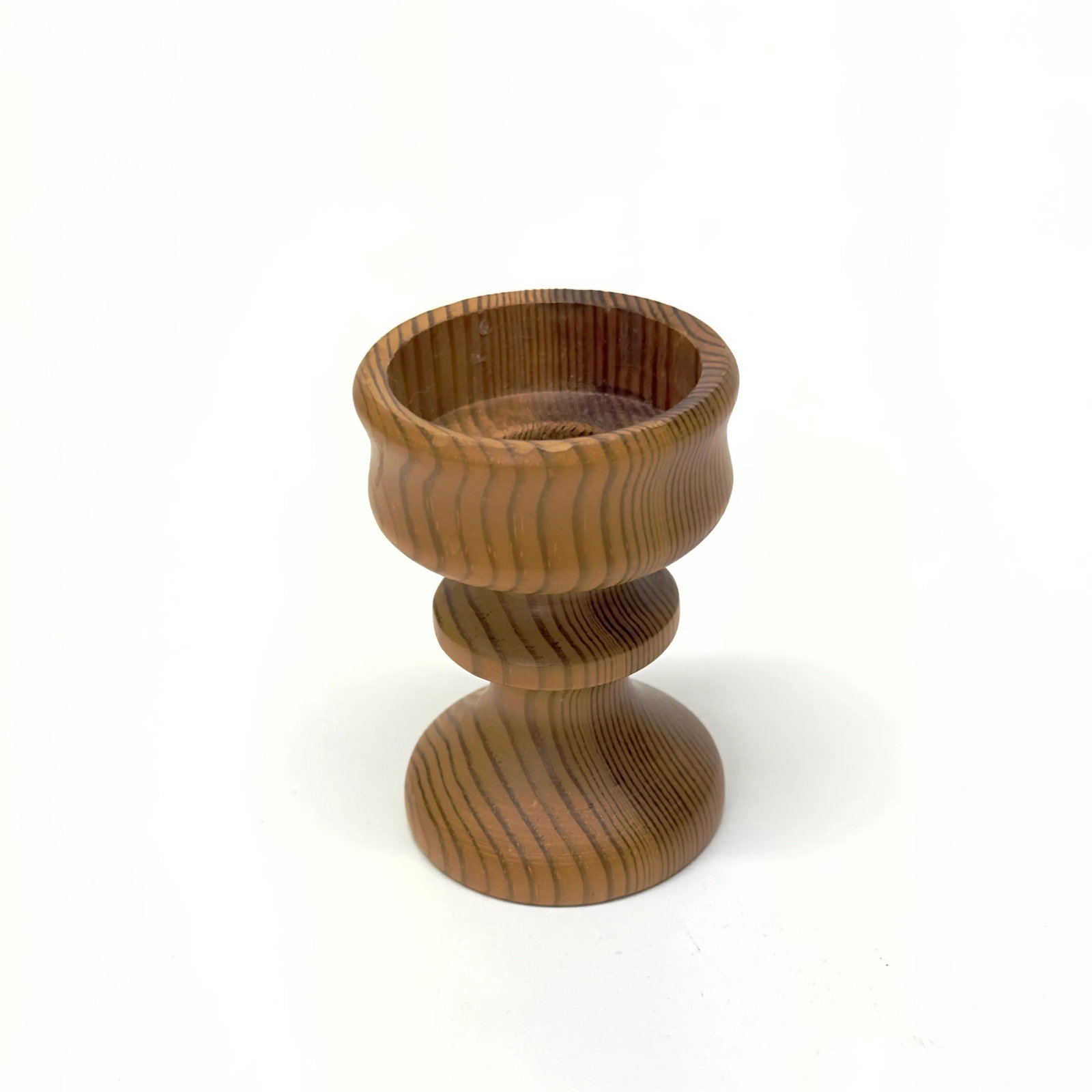 Multi-Toned Vintage Wooden Candle Holder Curation - Group of 5 - 8