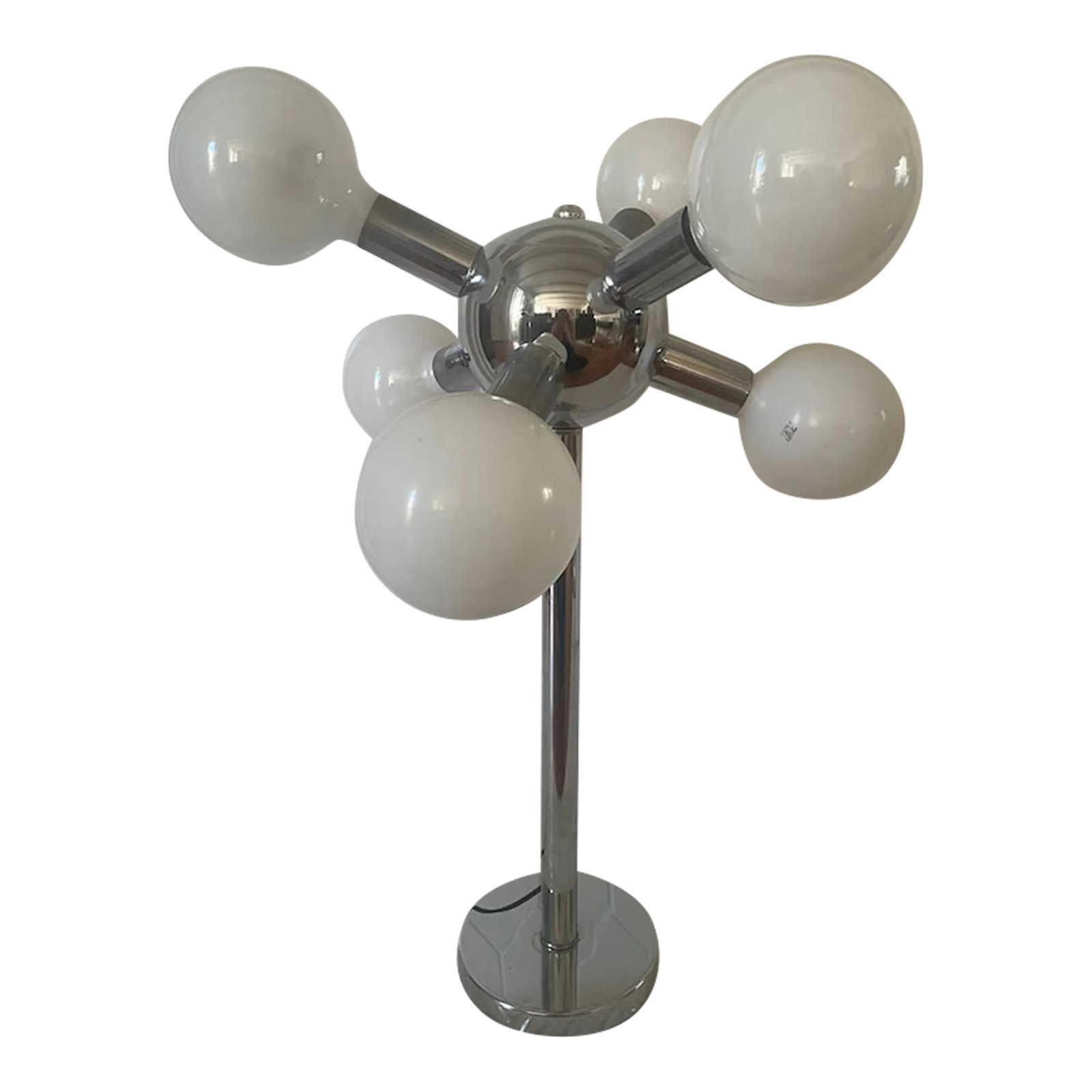 Mid-Century Modern Robert Sonneman Style Chrome Sputnik Atomic Table Lamp (1 of 4)