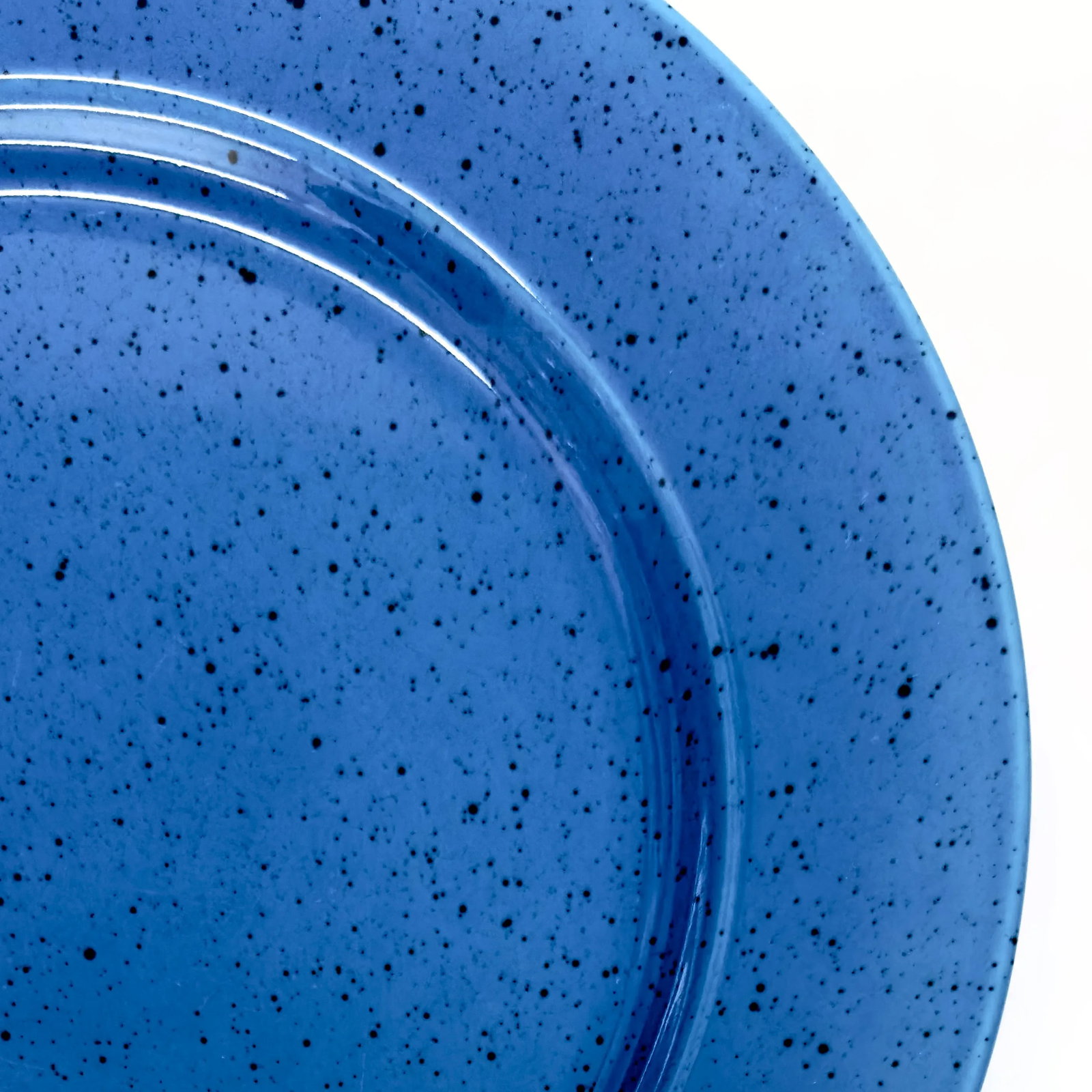 Mid 20th Century Speckled Blue Ceramic Side Plates by Stoneware - Set of 6 - 5