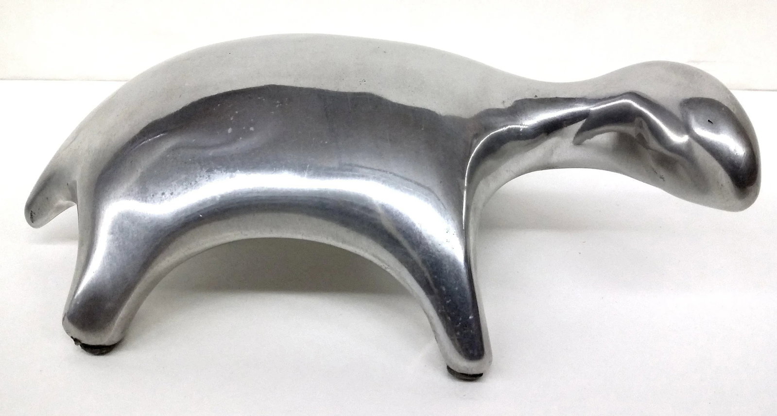 1960s Vintage Danish Modern Signed Pewter Turtle - 2