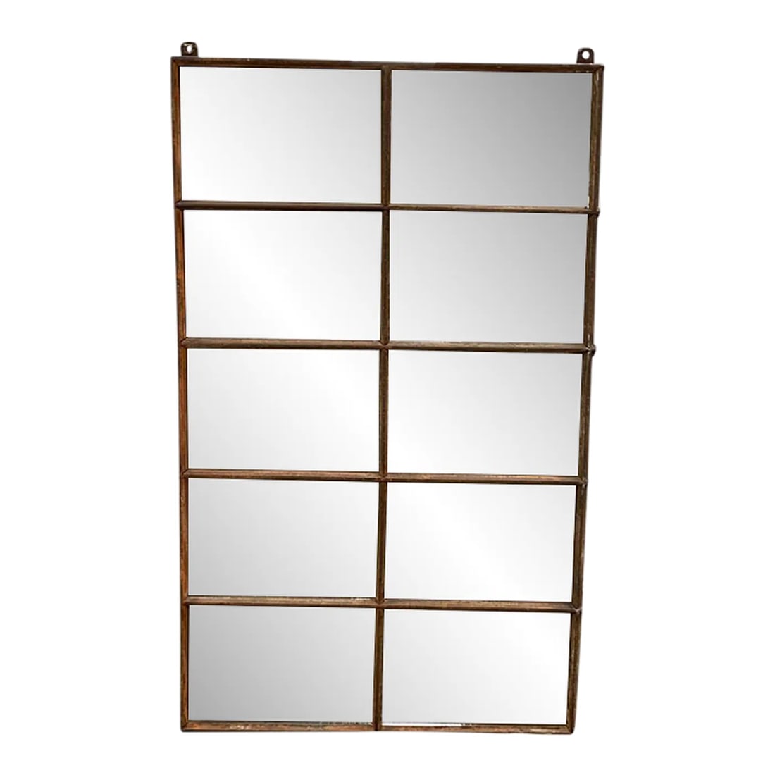 1960s Heavy Metal Frame Mirror: This antique mirror from Hungary is a charming and timeless piece that reflects the rich history of Hungarian craftsmanship. With its sturdy metal frame, this mirror exudes character and elegance.