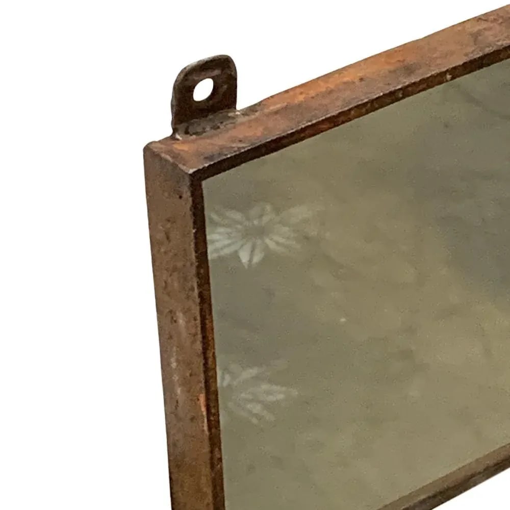 1960s Heavy Metal Frame Mirror - 3