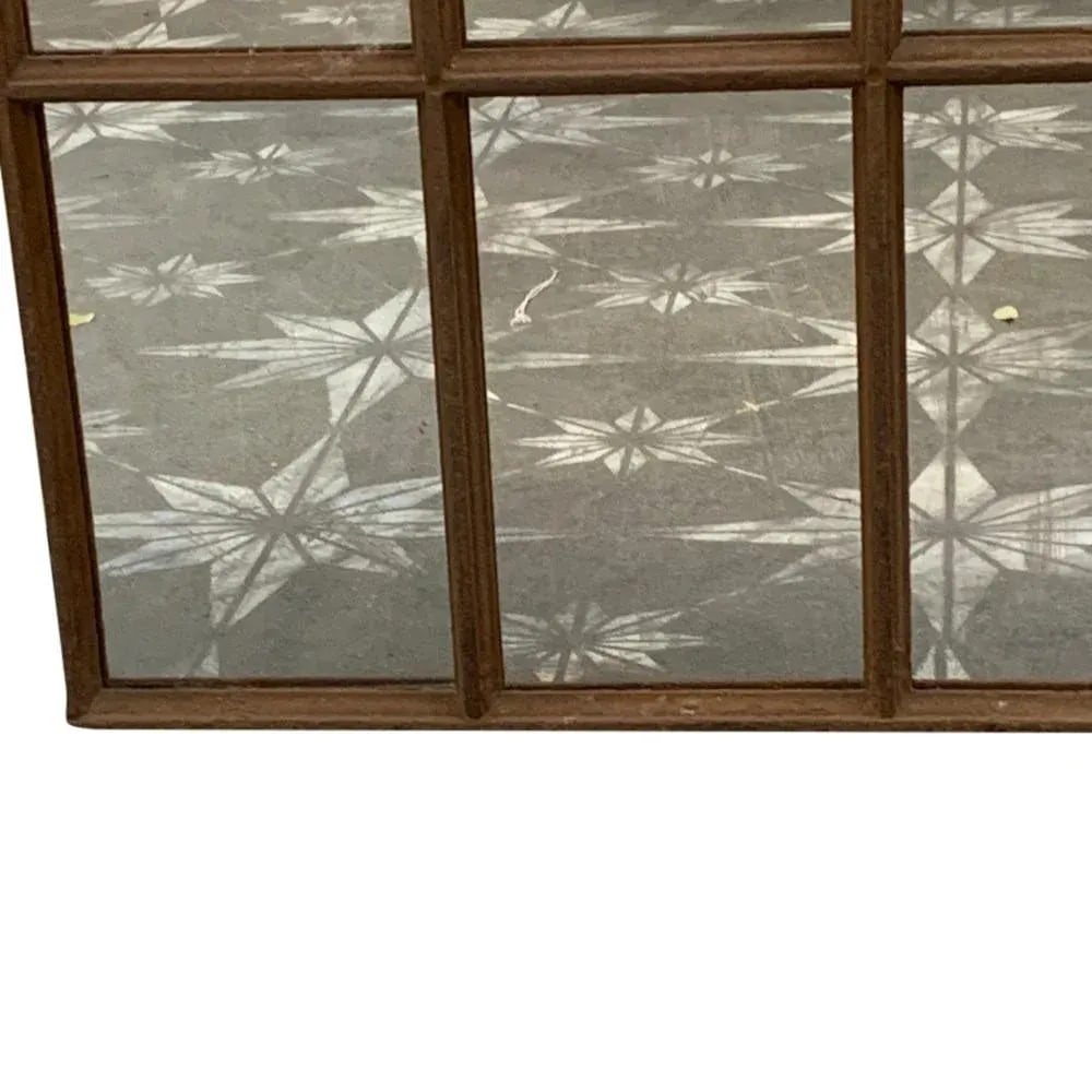 Antique Heavy Metal Frame Mirror - 2
