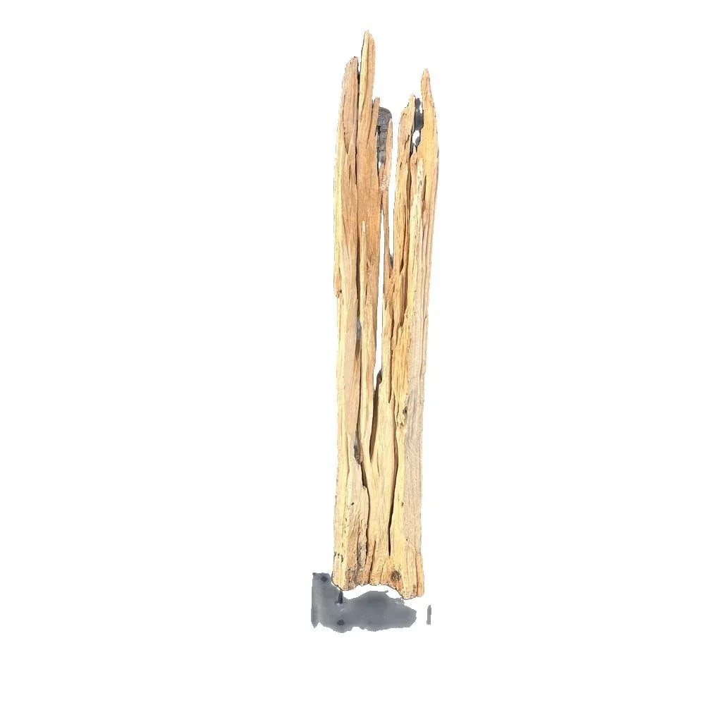 Antique Driftwood On Metal Stand - 3