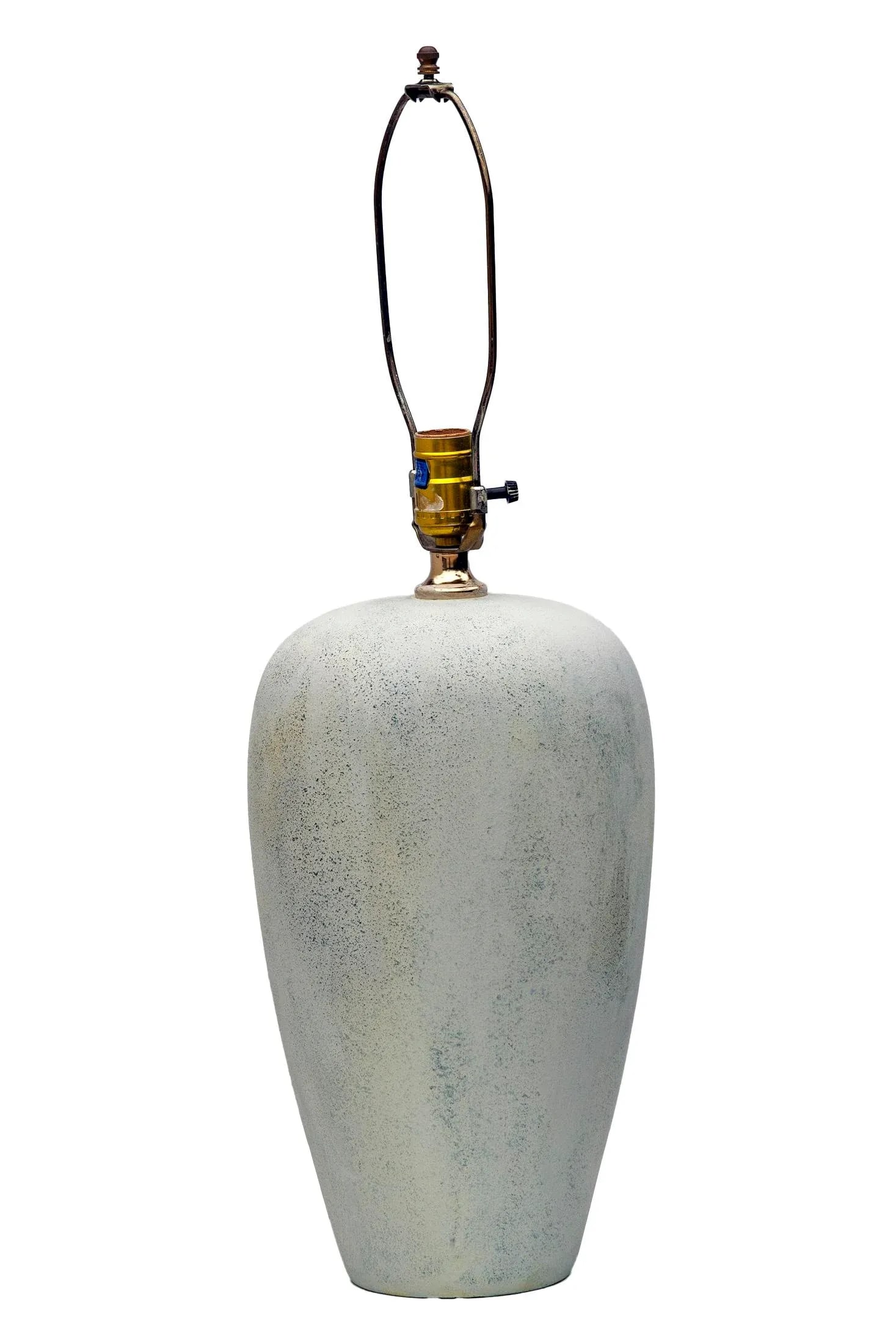 1970s Faux Cement Resin Lamps a Pair - 3